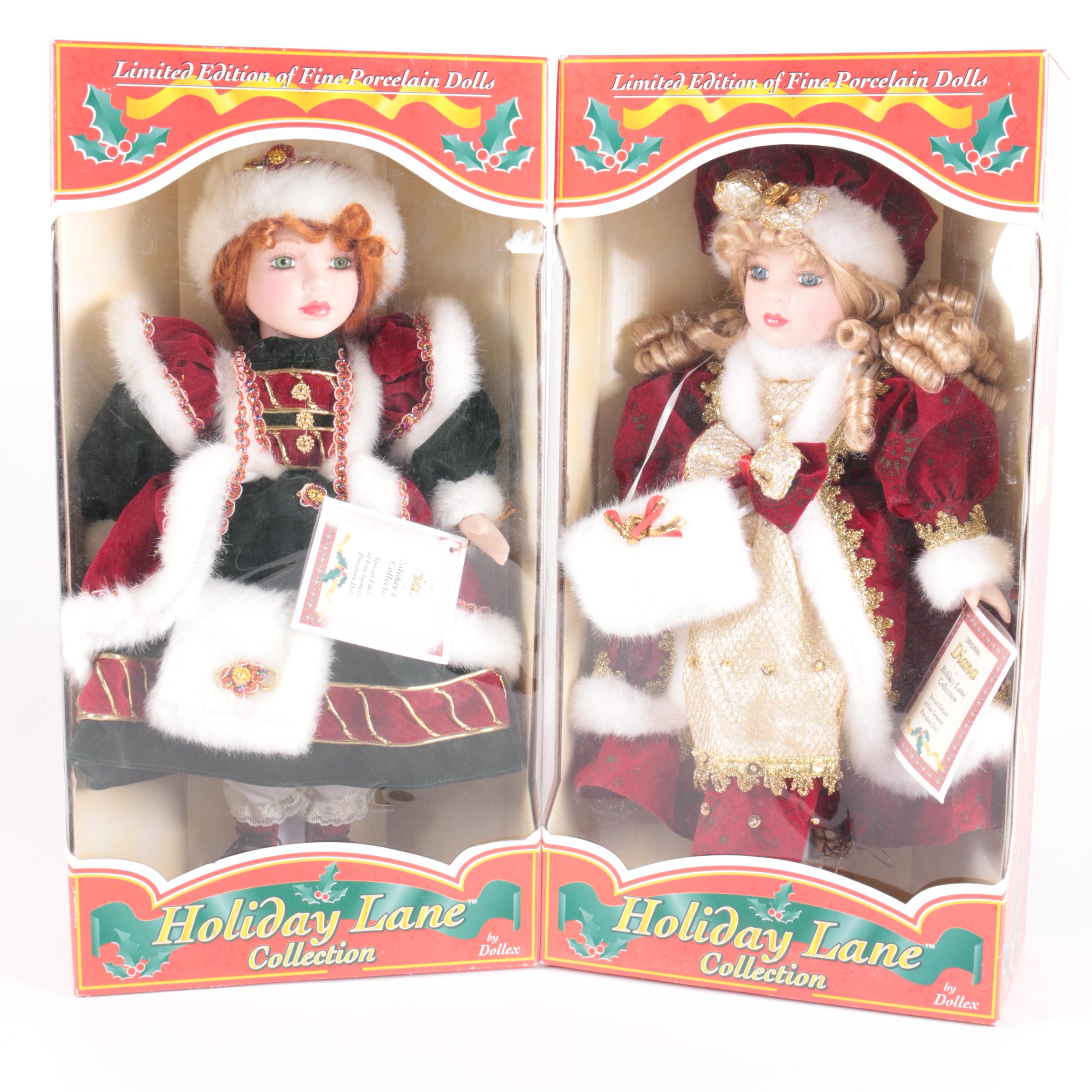 holiday lane collection porcelain dolls