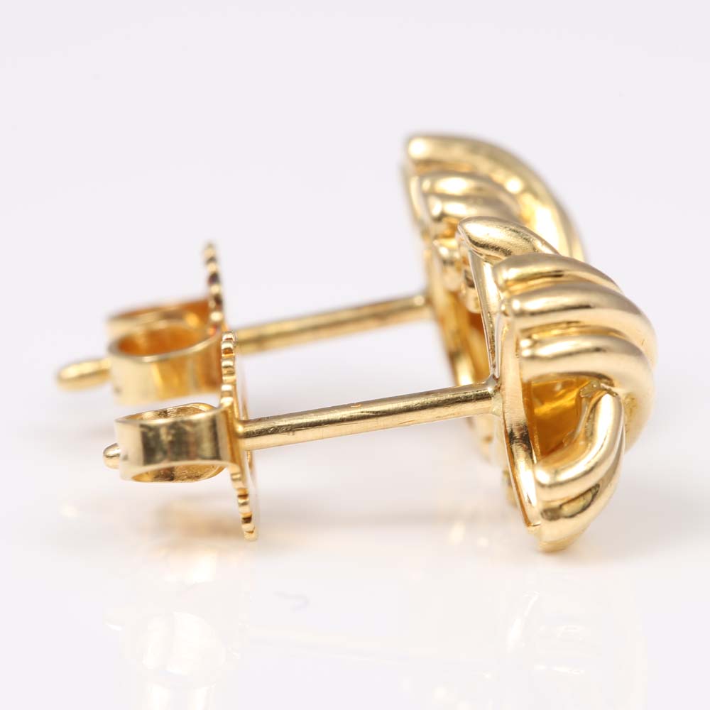 Tiffany & Co. 18K Yellow Gold "X" Earrings EBTH
