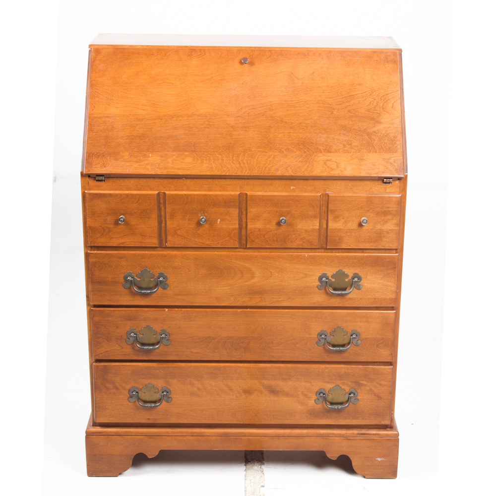 Ethan Allen Drop Front Desk and Hutch EBTH