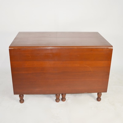 Vintage Mahogany Spiral Gate Leg Table