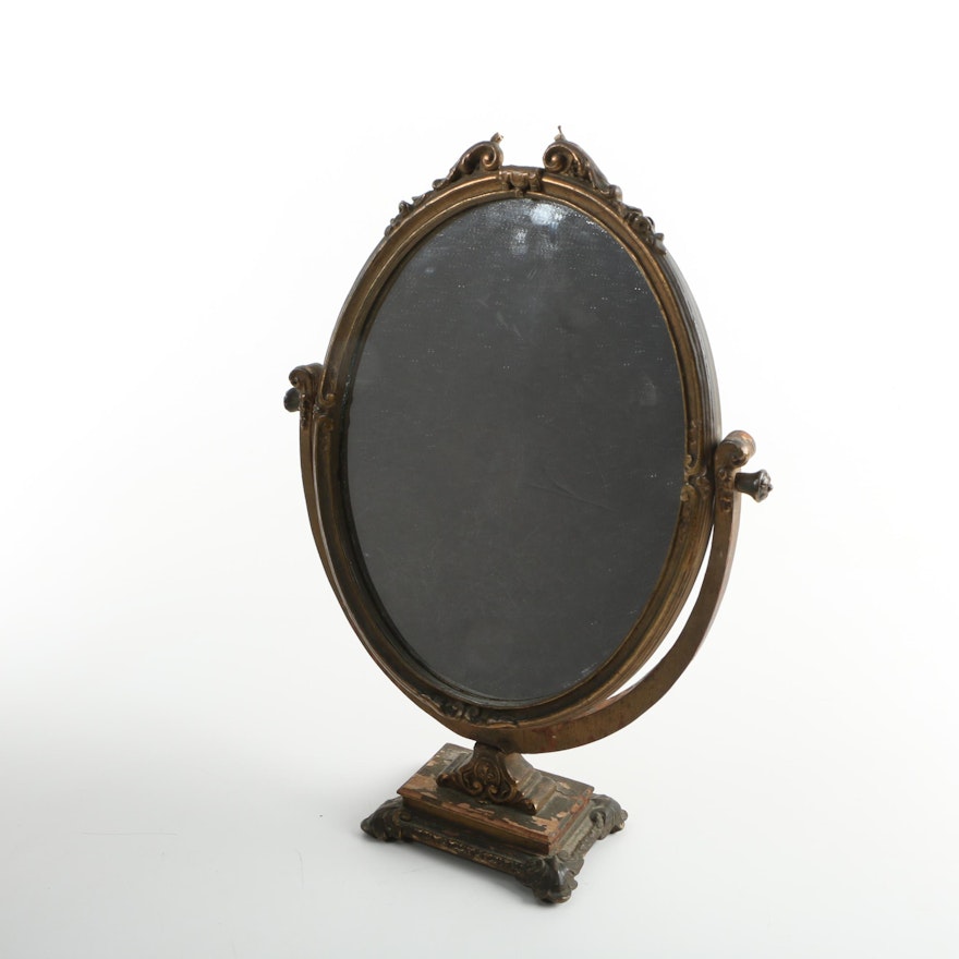 Antique Gold Gilt Vanity Mirror