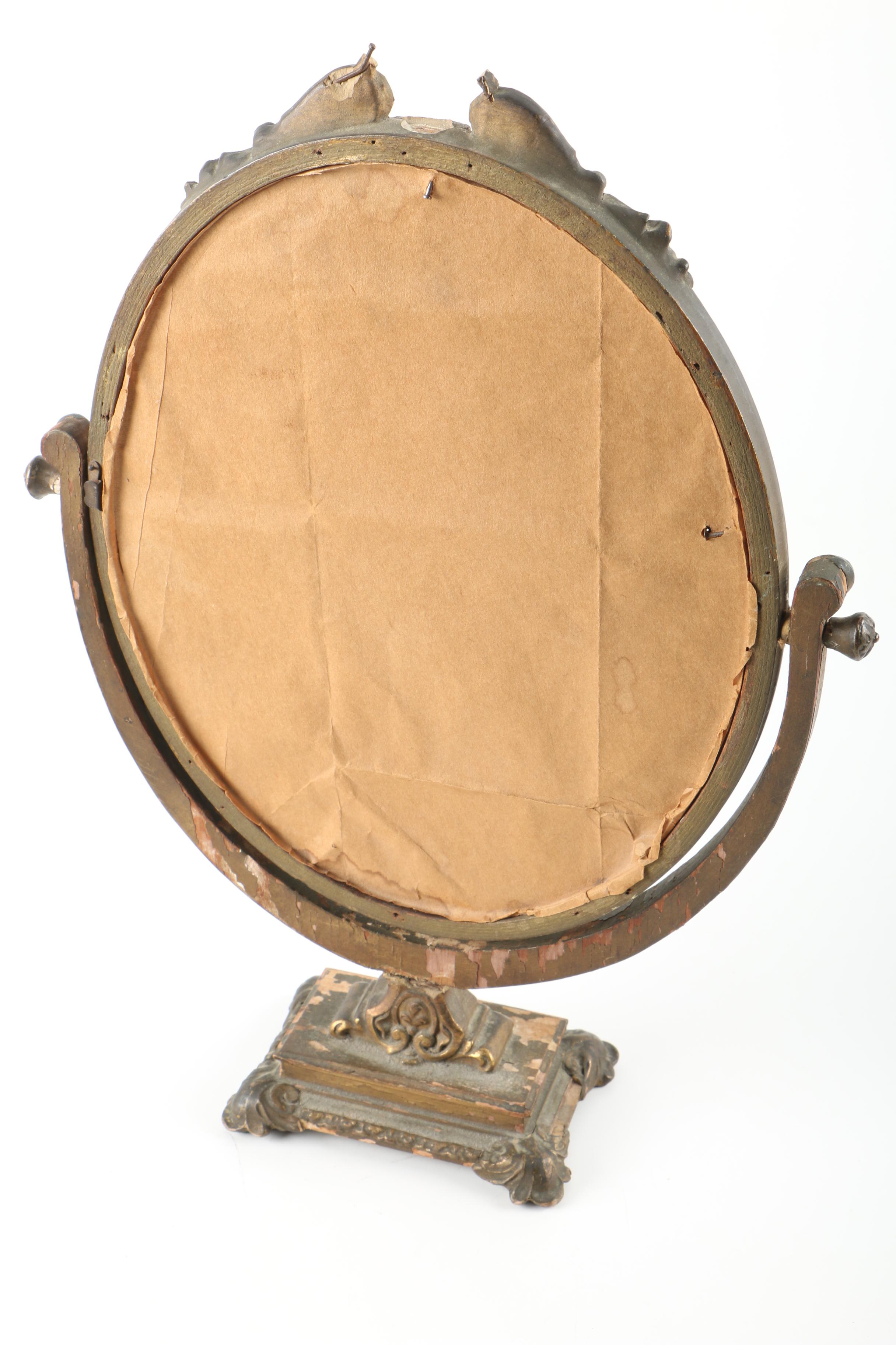 Antique Gold Gilt Vanity Mirror EBTH