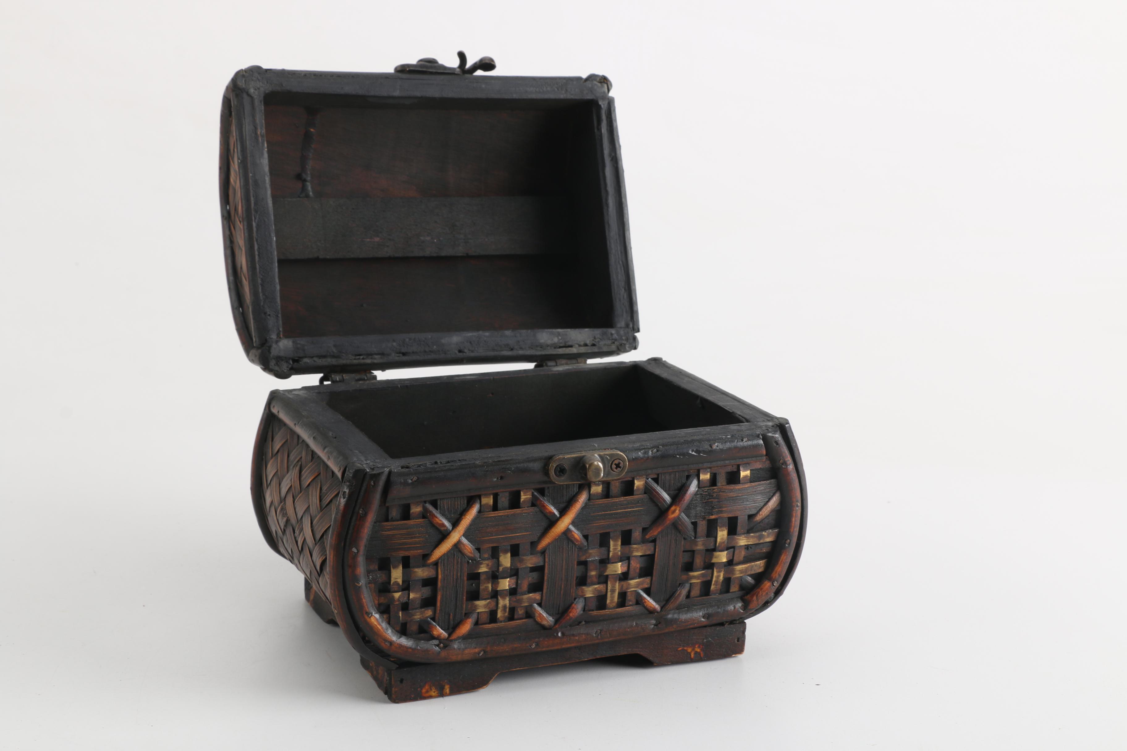 Four Decorative Hinged Boxes EBTH