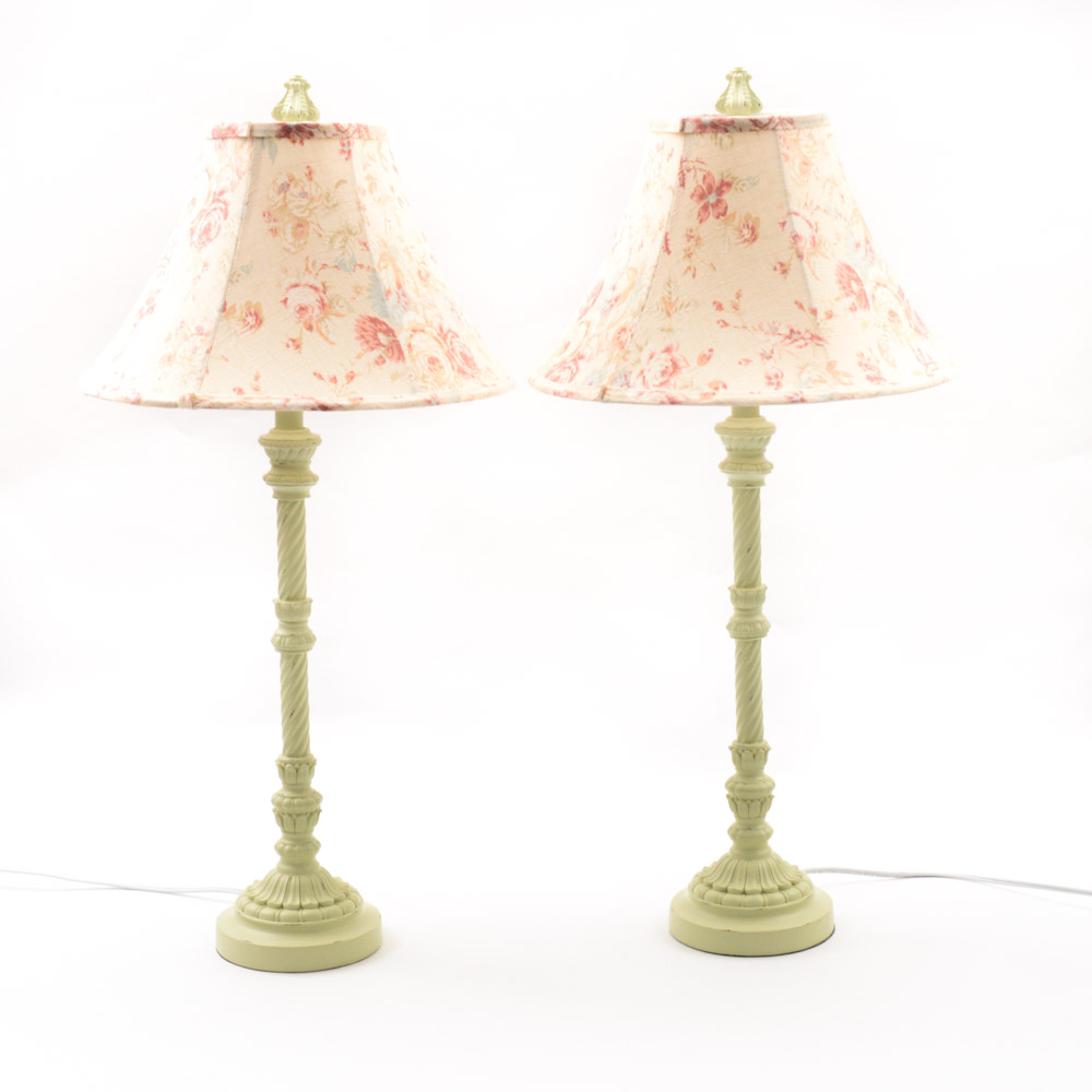 Contemporary French Provincial Style Floral Lamps EBTH
