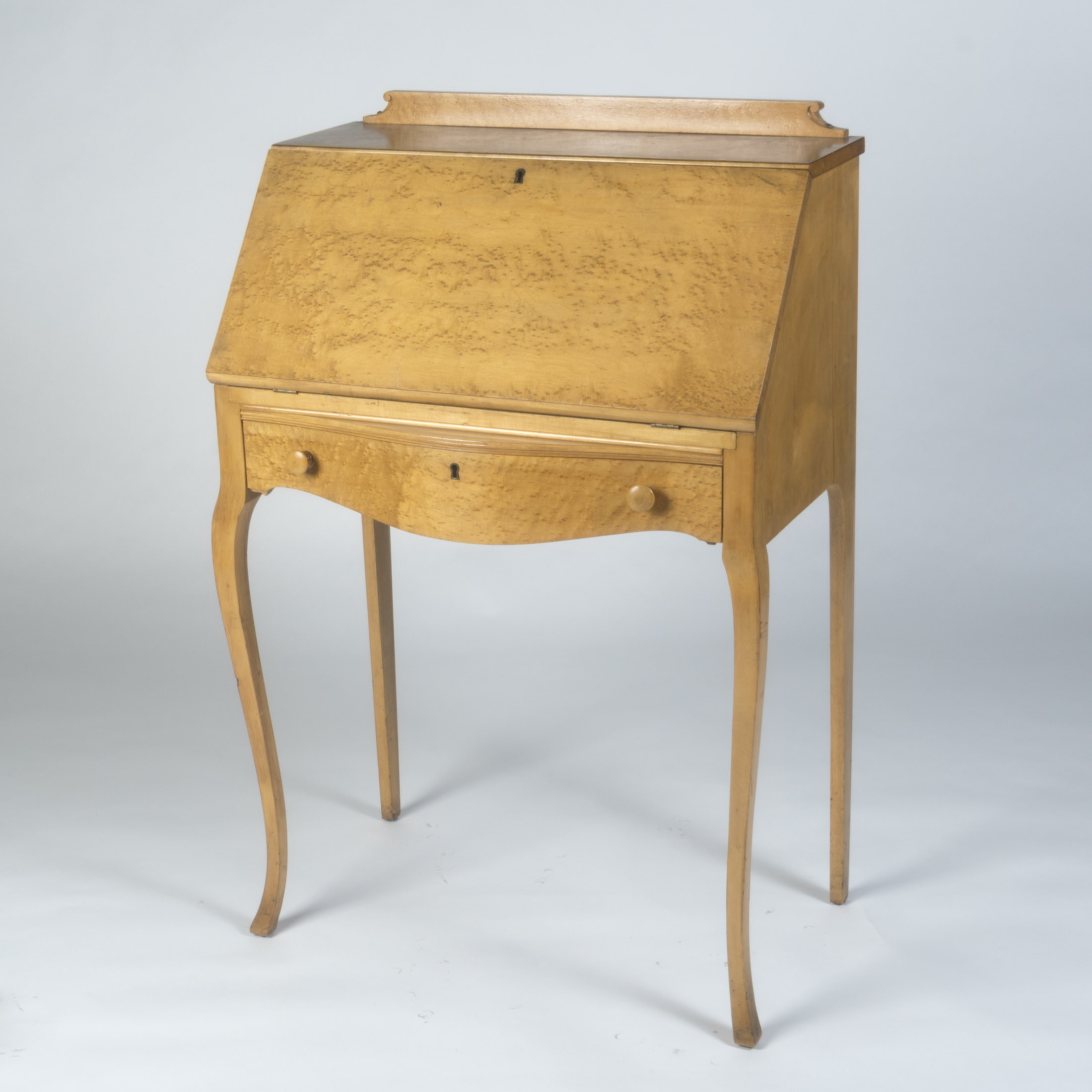 Birdseye Maple Fall Front Desk Ebth