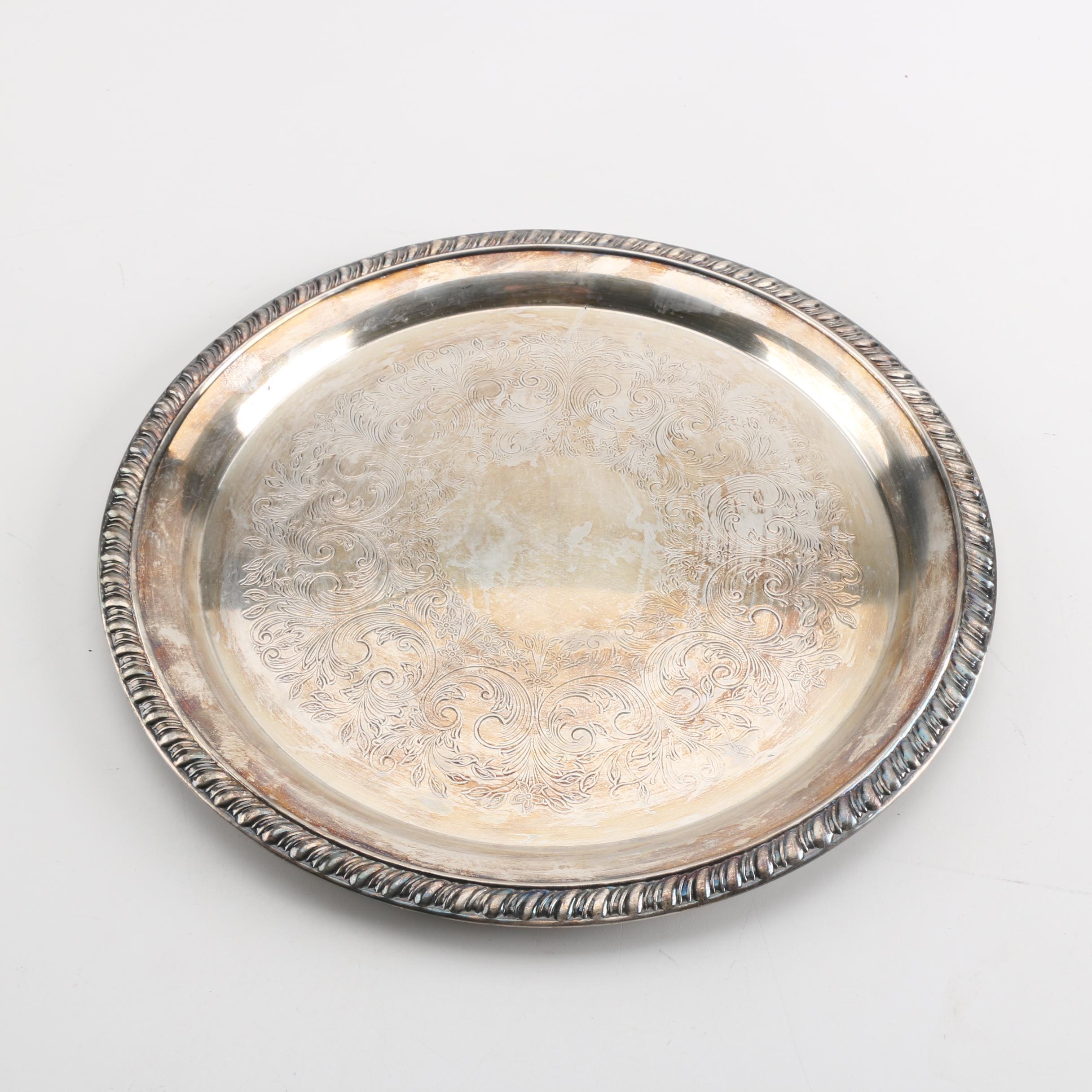 Sheridan Taunton Silversmiths Silver Plate Serving Tray EBTH