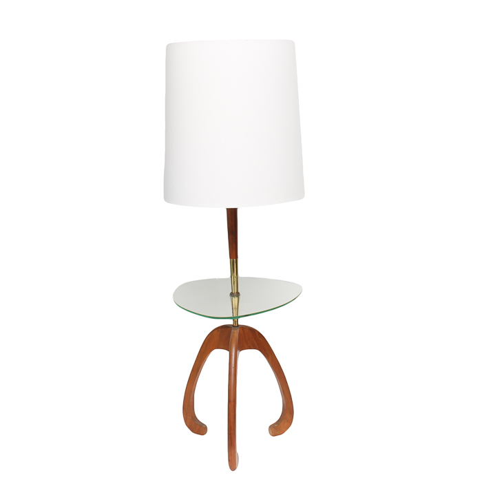 Mid Century Modern Tray Table Floor Lamp