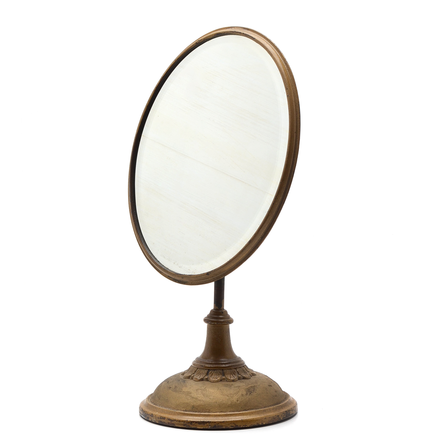 Antique Table Top Bronze Mirror EBTH