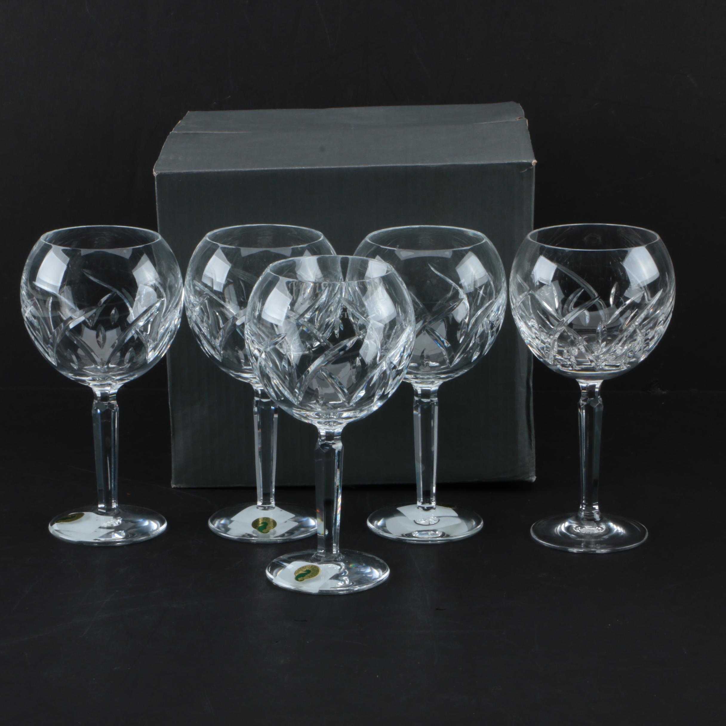 Waterford Crystal "Lucerne" Balloon Wine Glasses EBTH