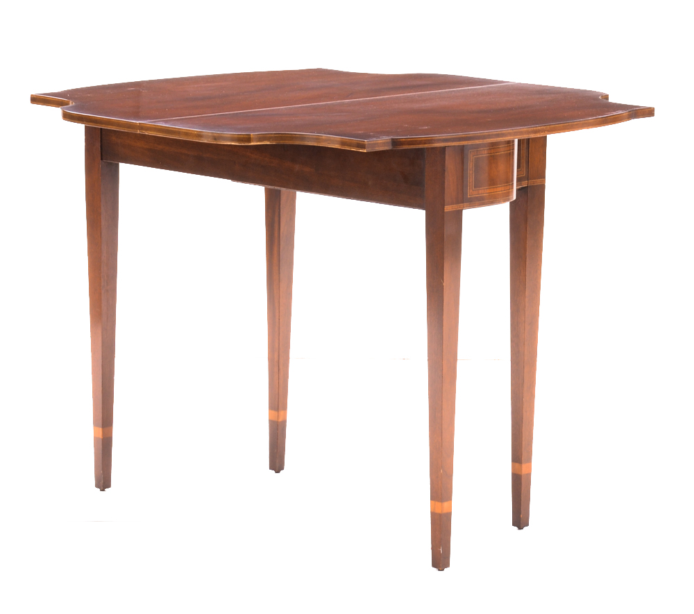 Vintage Mahogany Folding Game Table EBTH