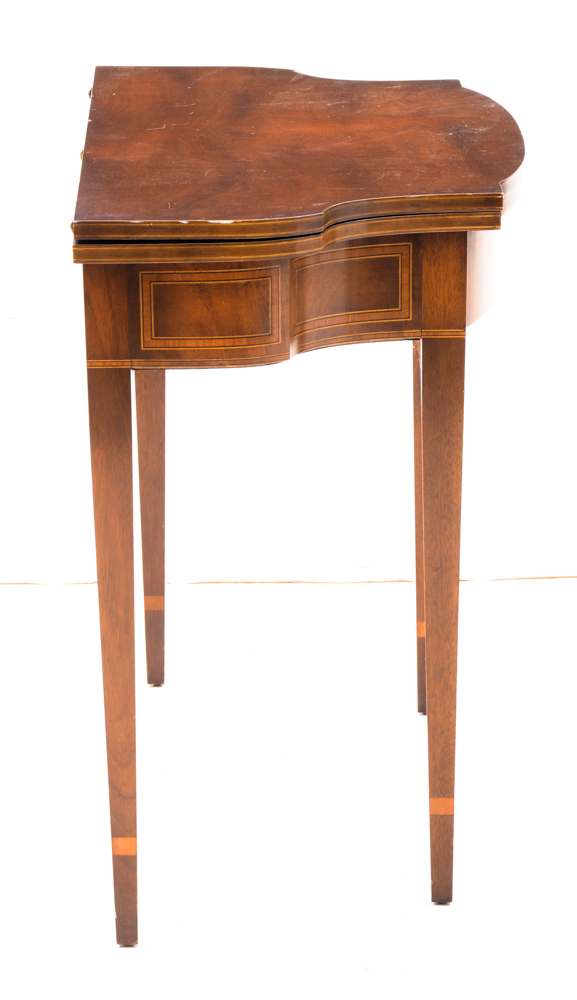 Vintage Mahogany Folding Game Table EBTH