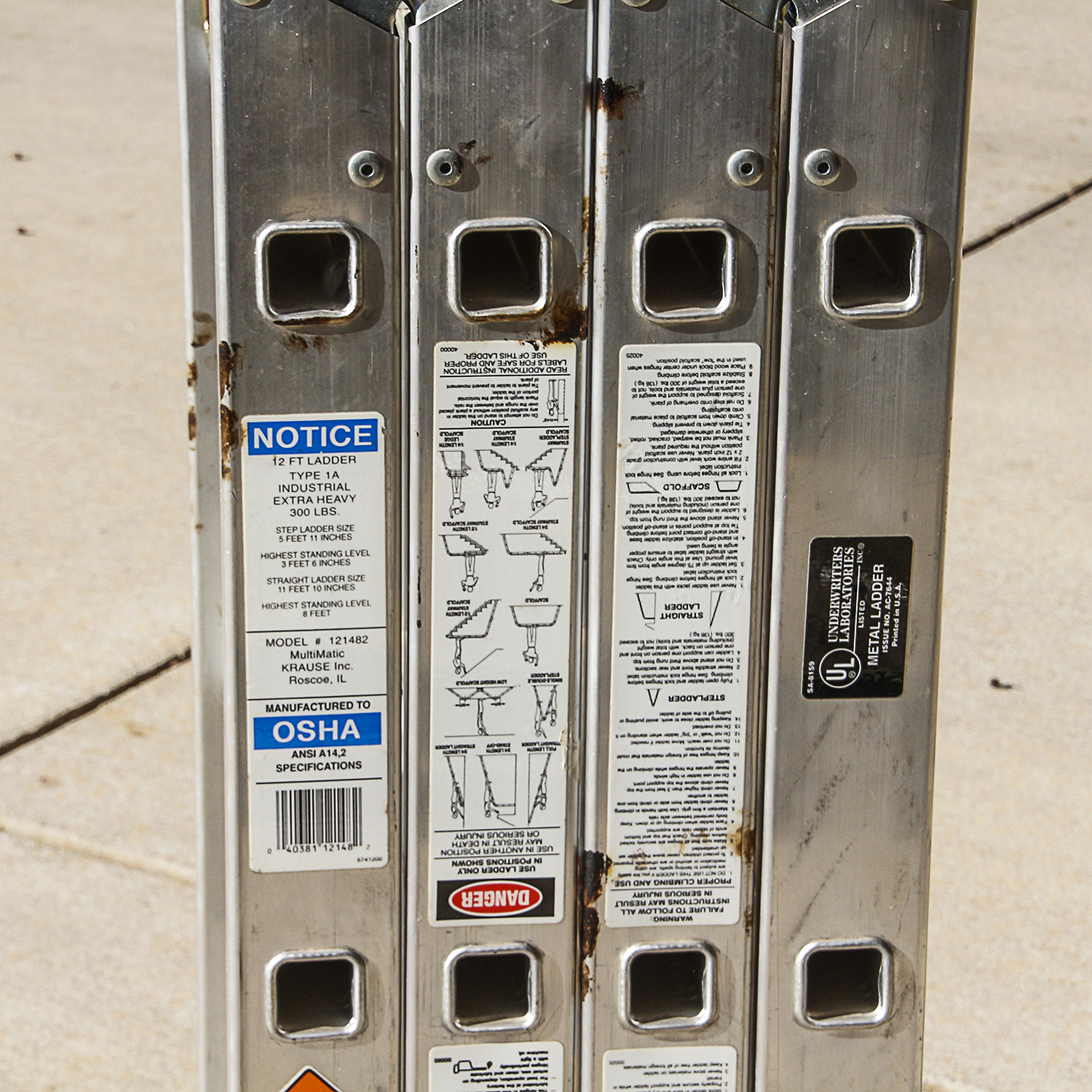 Krause 12' Extension Ladder EBTH