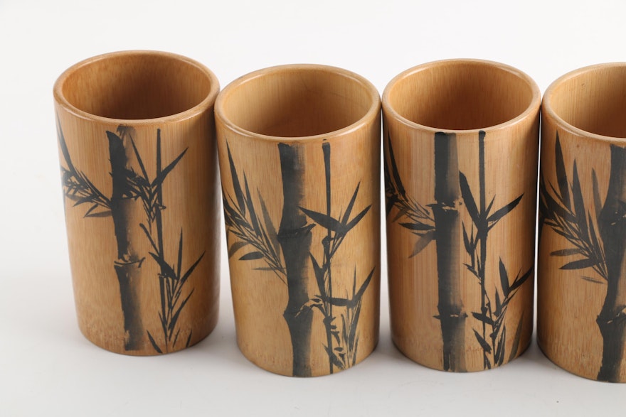 Wooden Bamboo Tumblers | EBTH