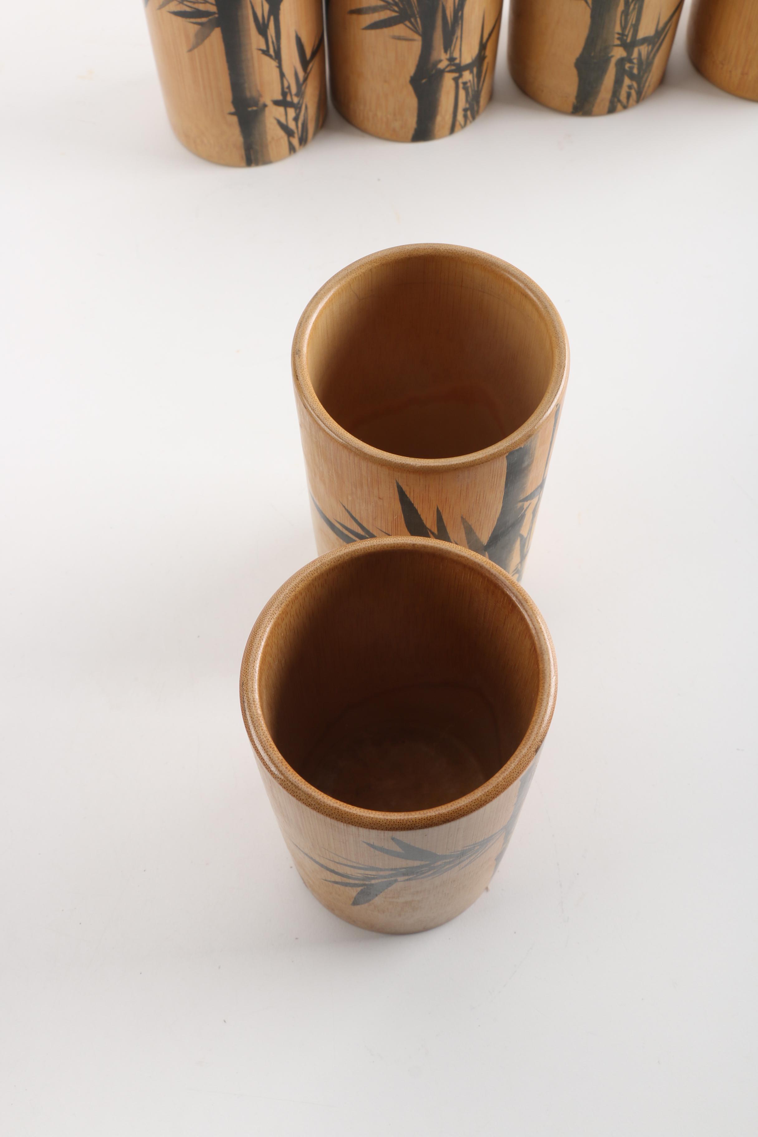 Wooden Bamboo Tumblers | EBTH