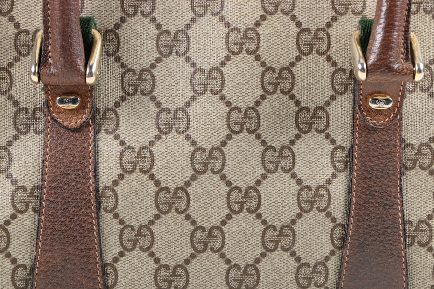 Vintage Gucci Monogram GG Excellent Hand Bag - Nina Furfur Vintage