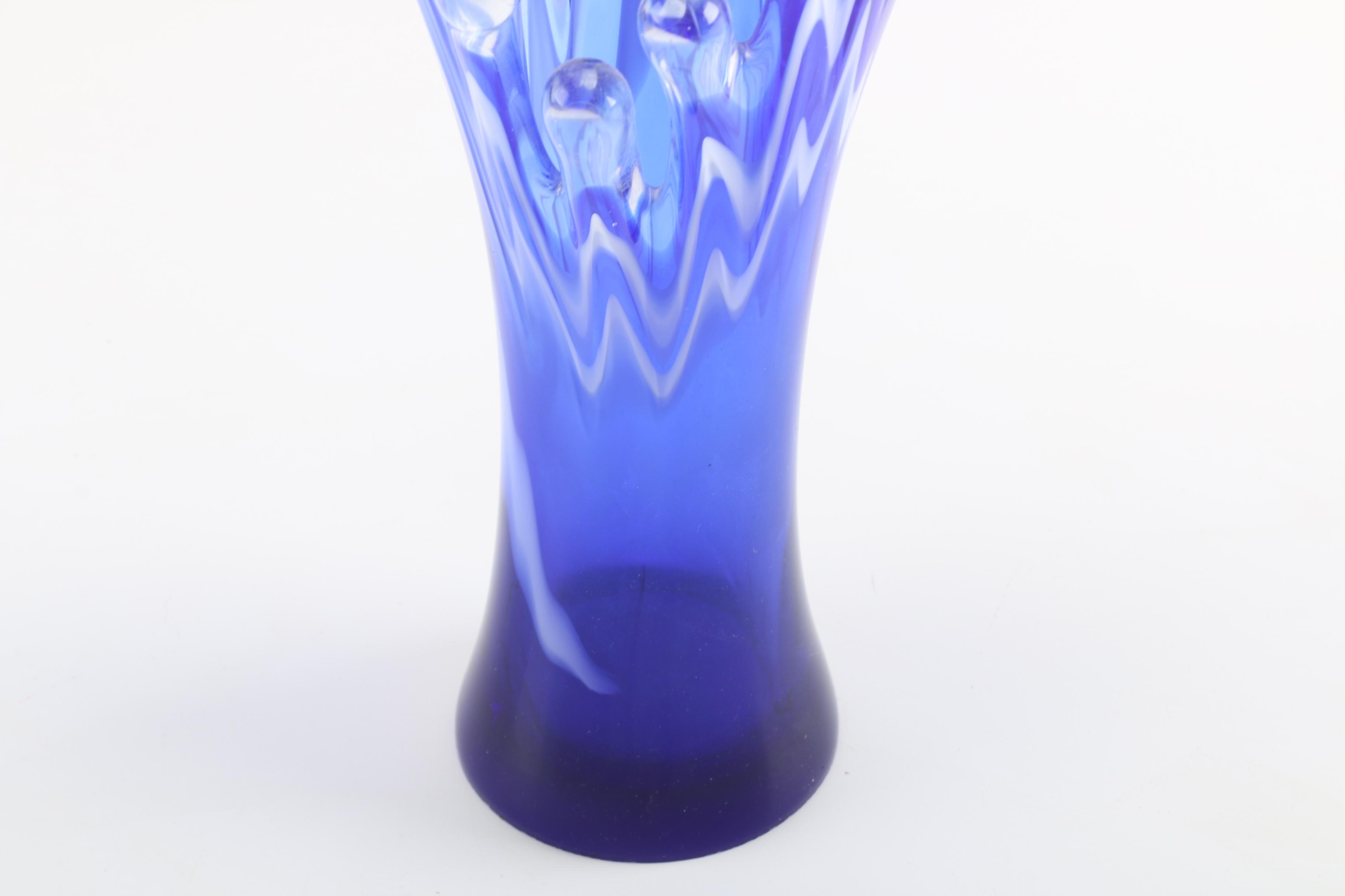 Kirch Hand Blown Art Glass Splash Vase EBTH