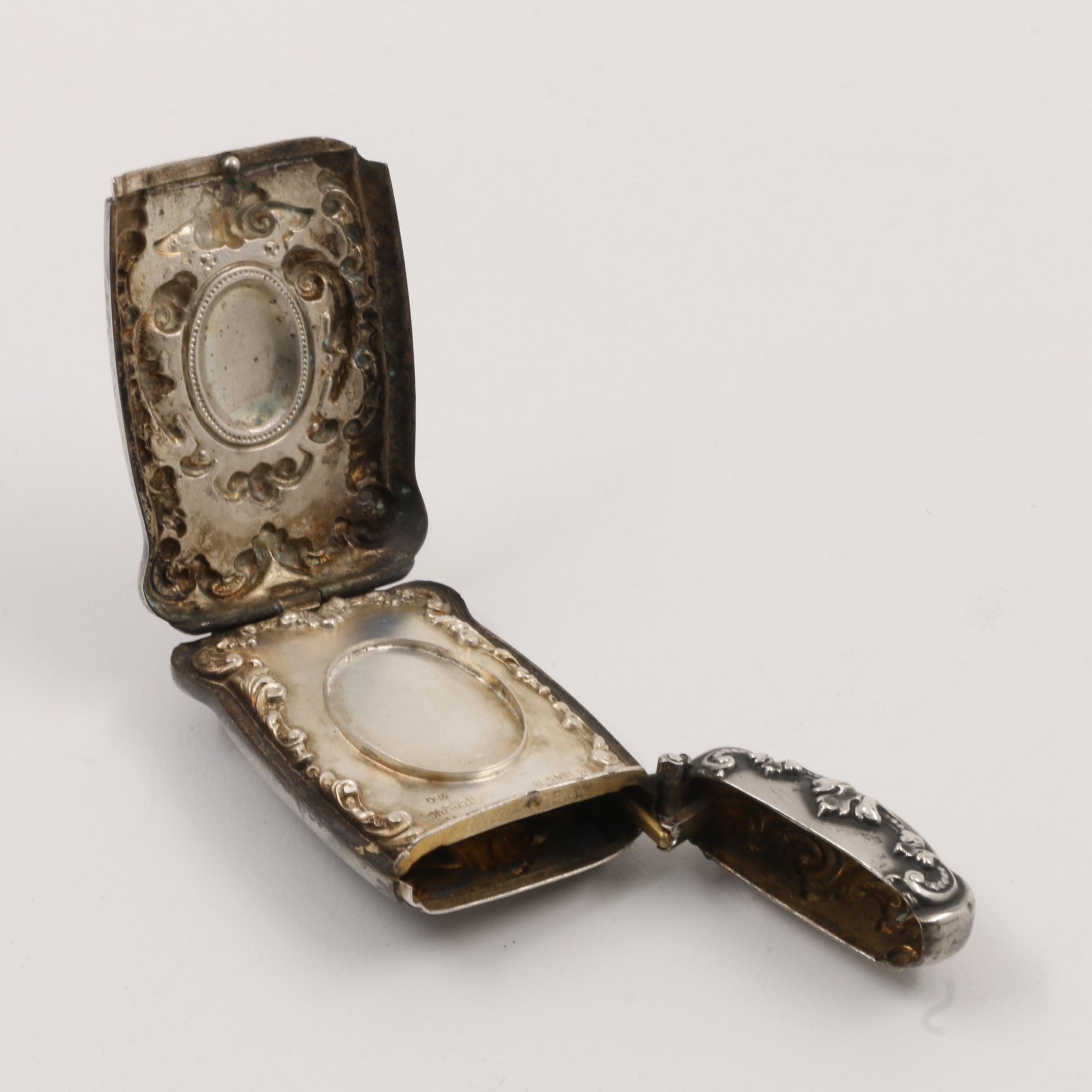 Three Antique Sterling Silver Vesta Cases EBTH