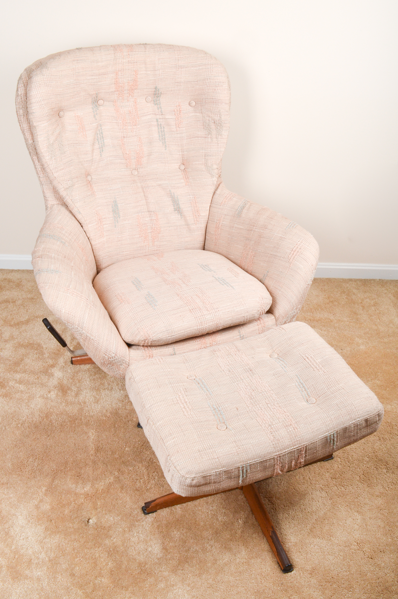 Modern Swivel Armchair and Ottoman by Swedfurn AB Slätte ...