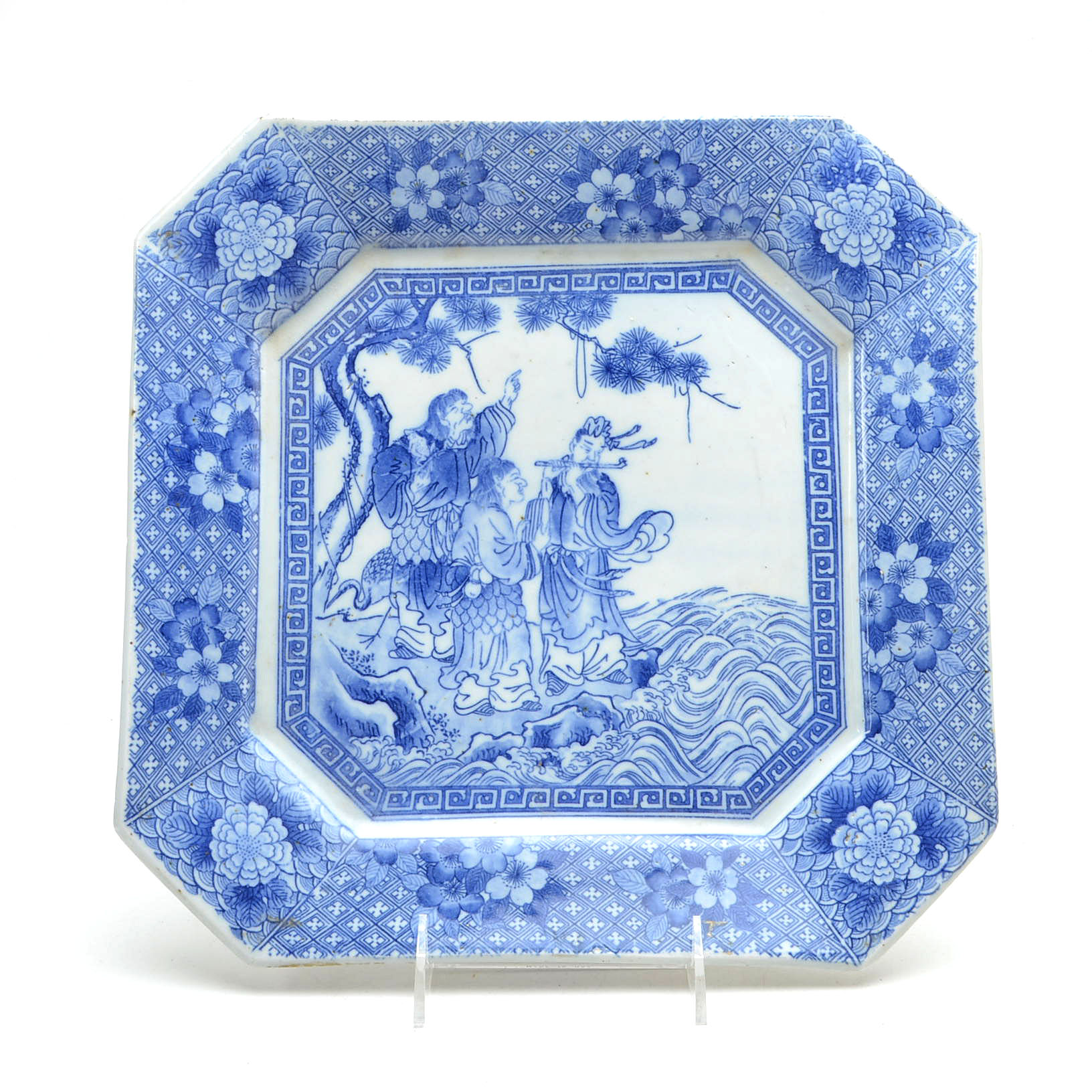 Antique Chinese Transferware Plate | EBTH