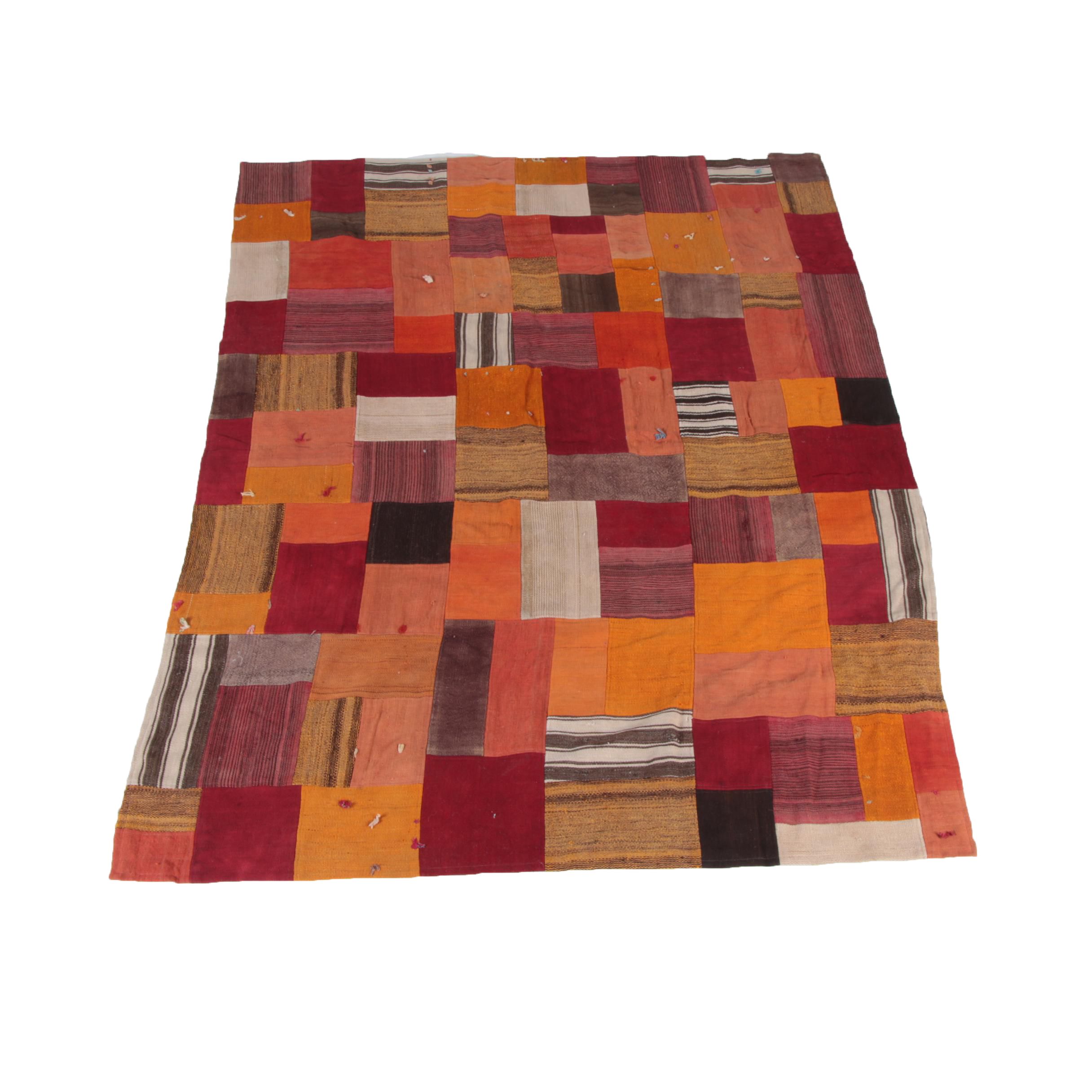 HandSewn Patchwork Area Rug/Blanket EBTH