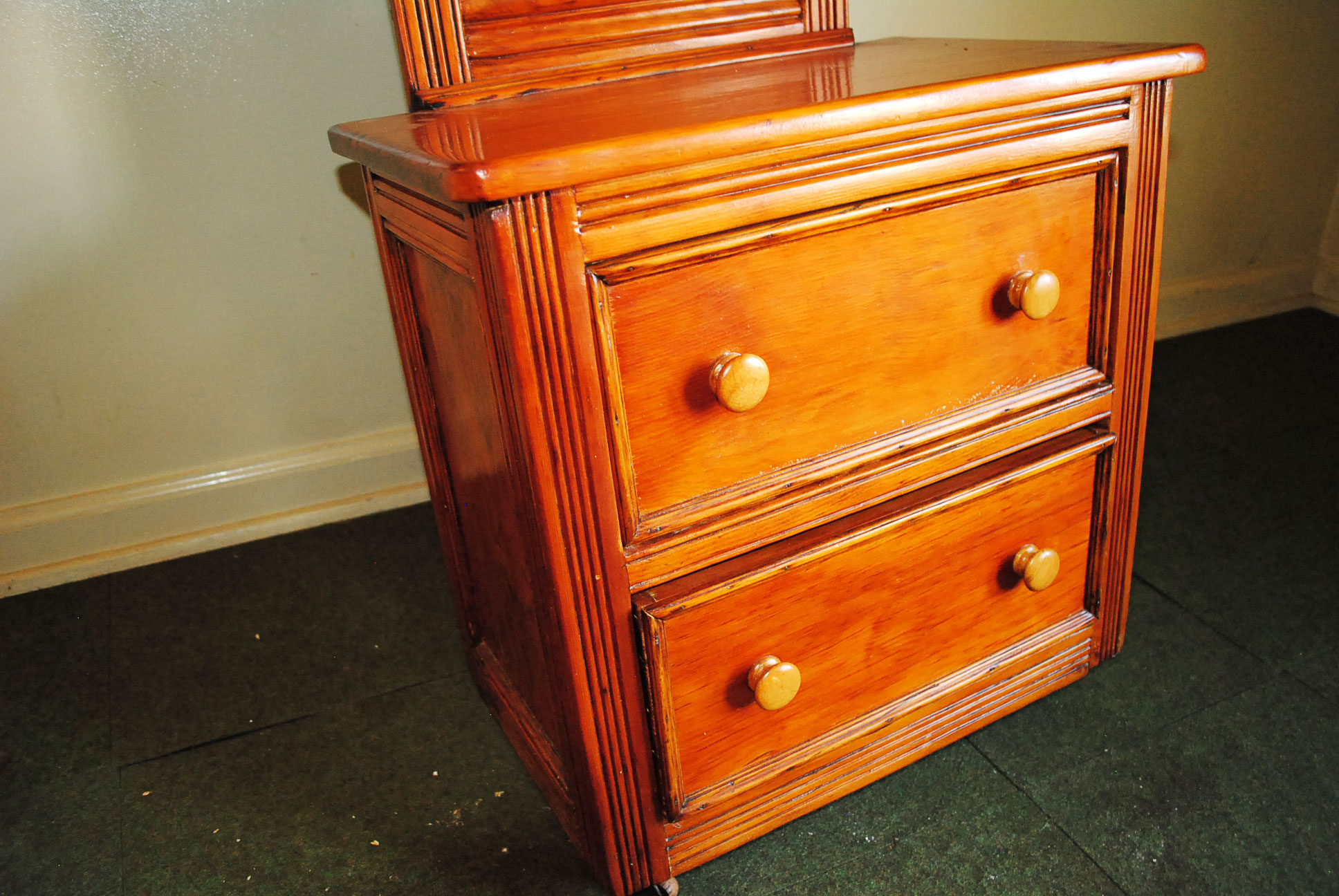 Vintage Child Size Dresser with Mirror EBTH