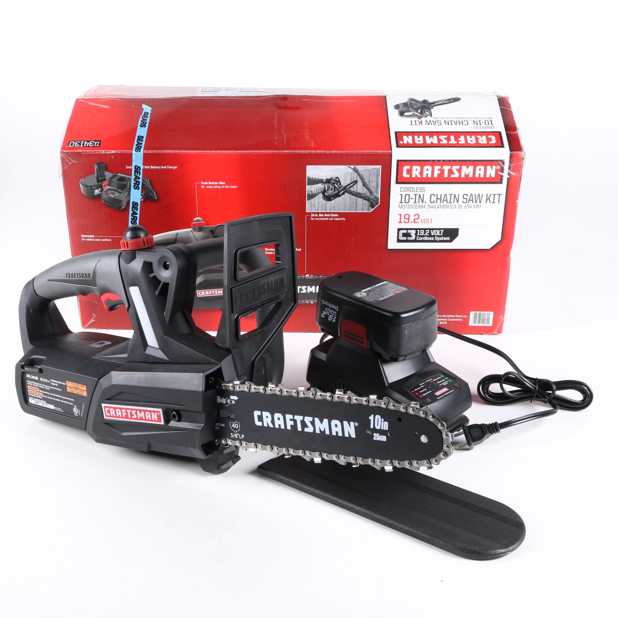 Craftsman 10 Cordless Chain Saw Kit