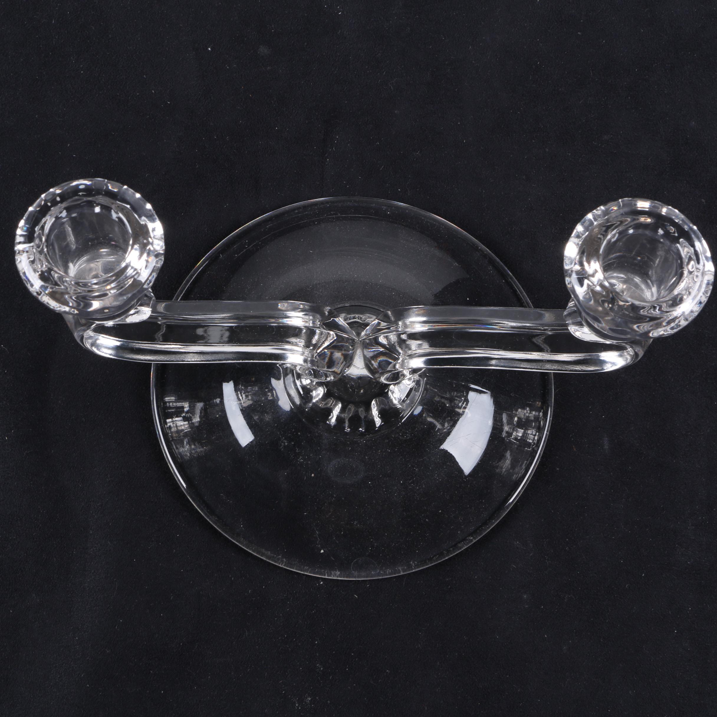 Vintage Glass Double Candle Holders EBTH