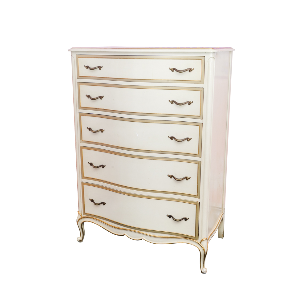 Vintage French Provincial Style Chest Of Drawers By Drexel Ebth