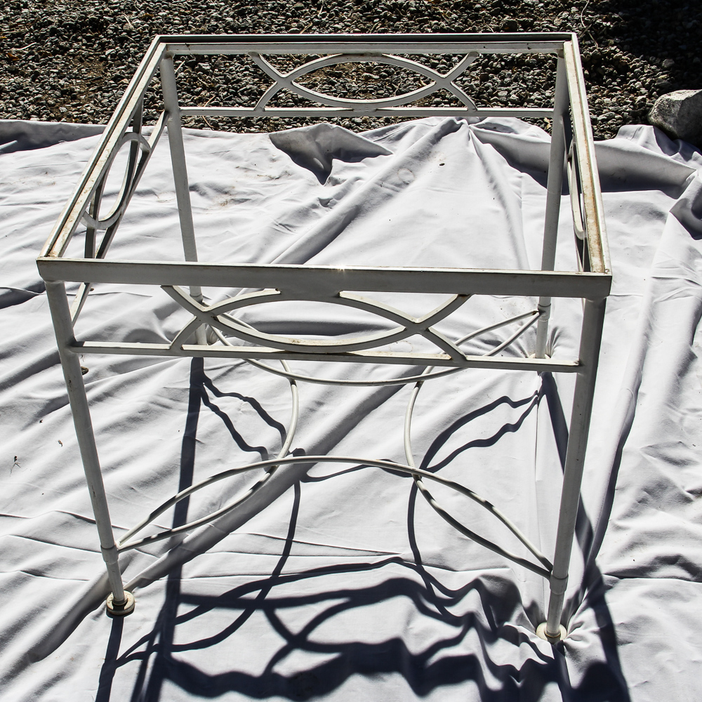 Pair of Wrought Iron Outdoor End Tables EBTH