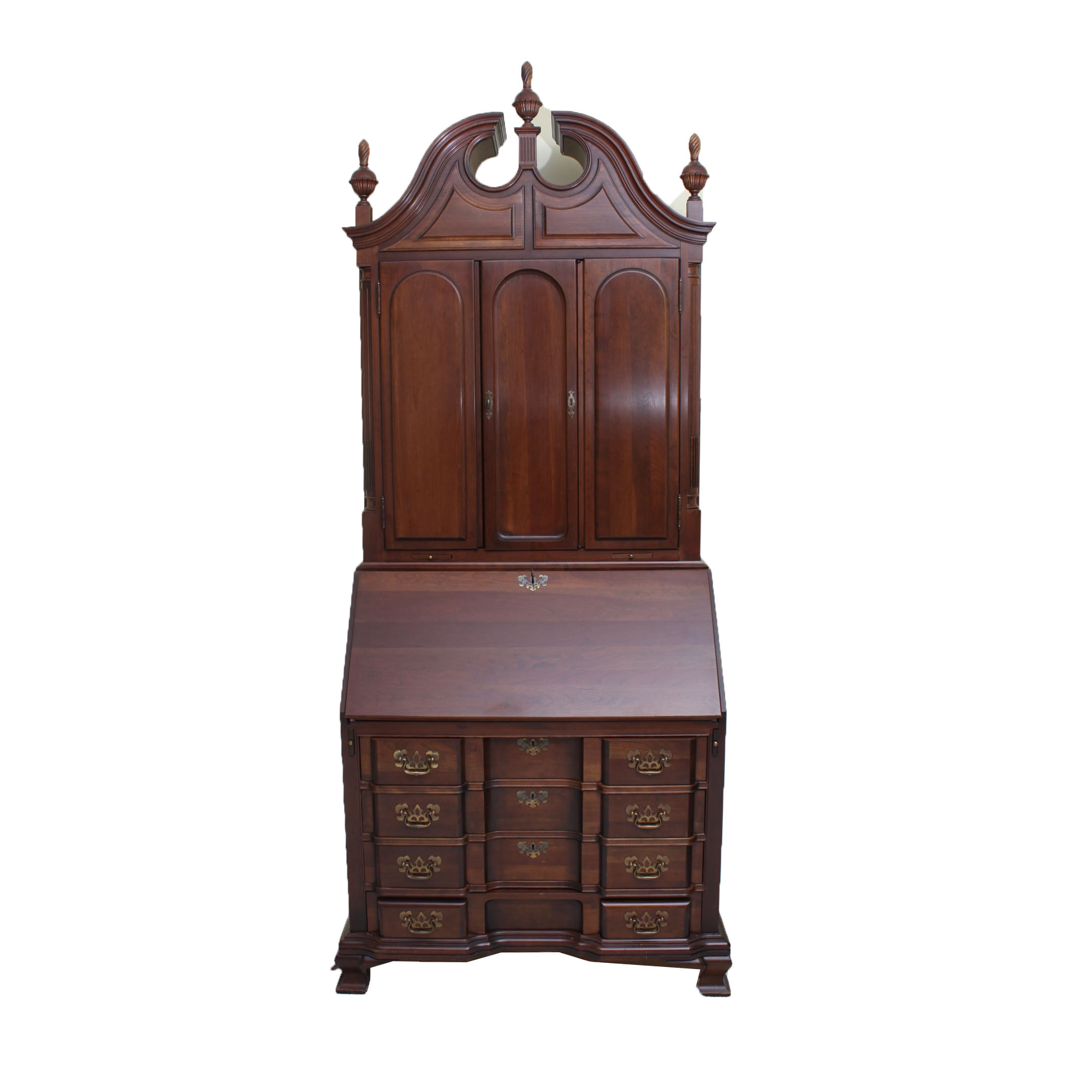 Vintage Colonial Revival Walnut Secretary by Maddox EBTH