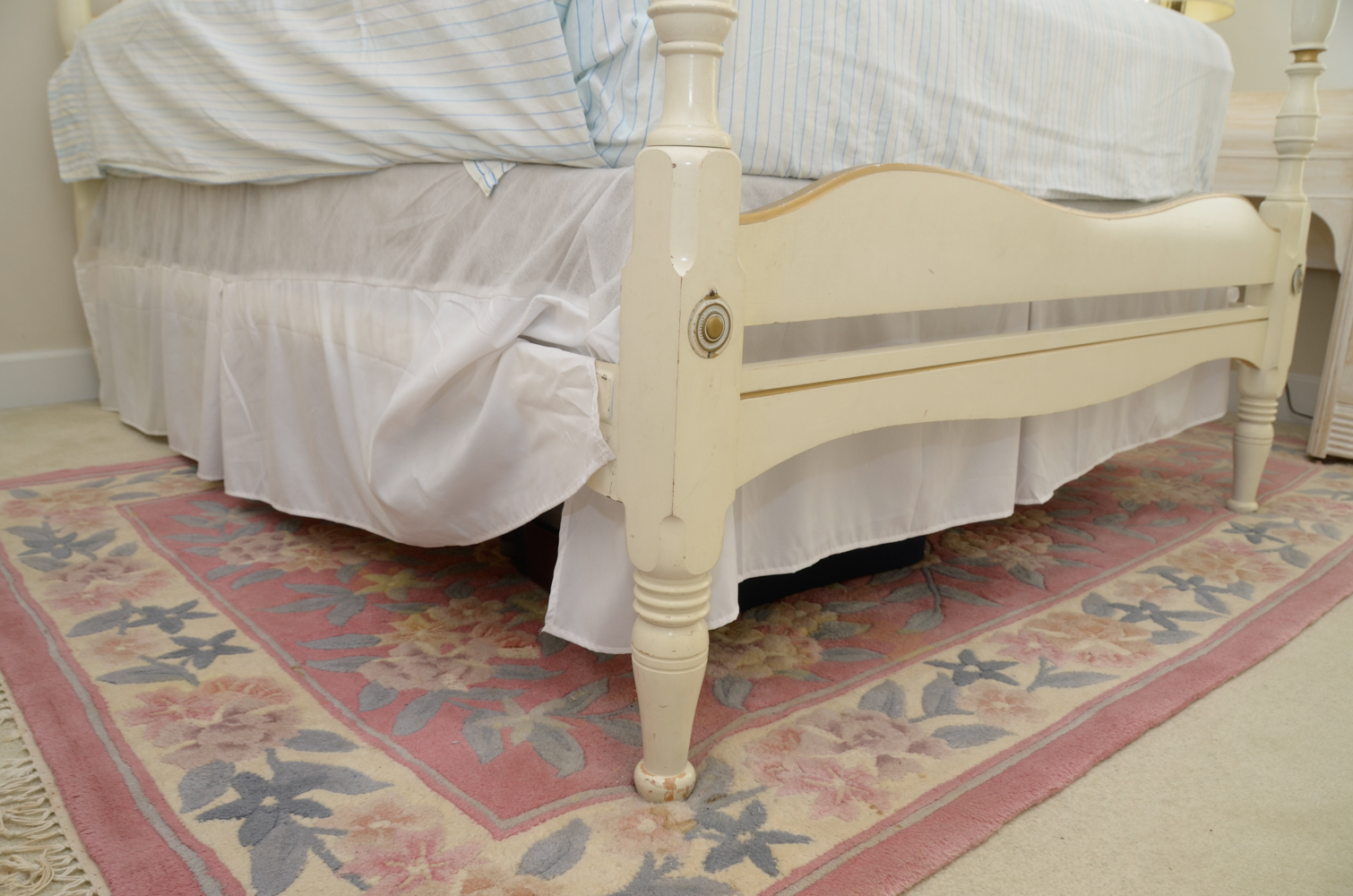 French Provincial Canopy Full Bed Frame EBTH