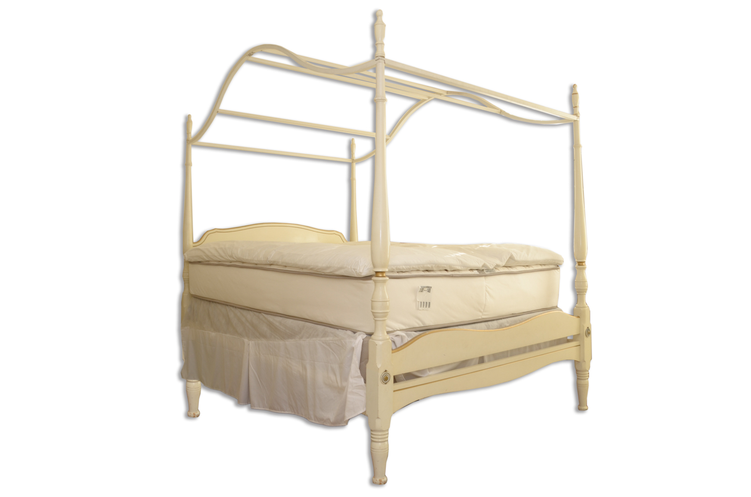 French Provincial Canopy Full Bed Frame EBTH