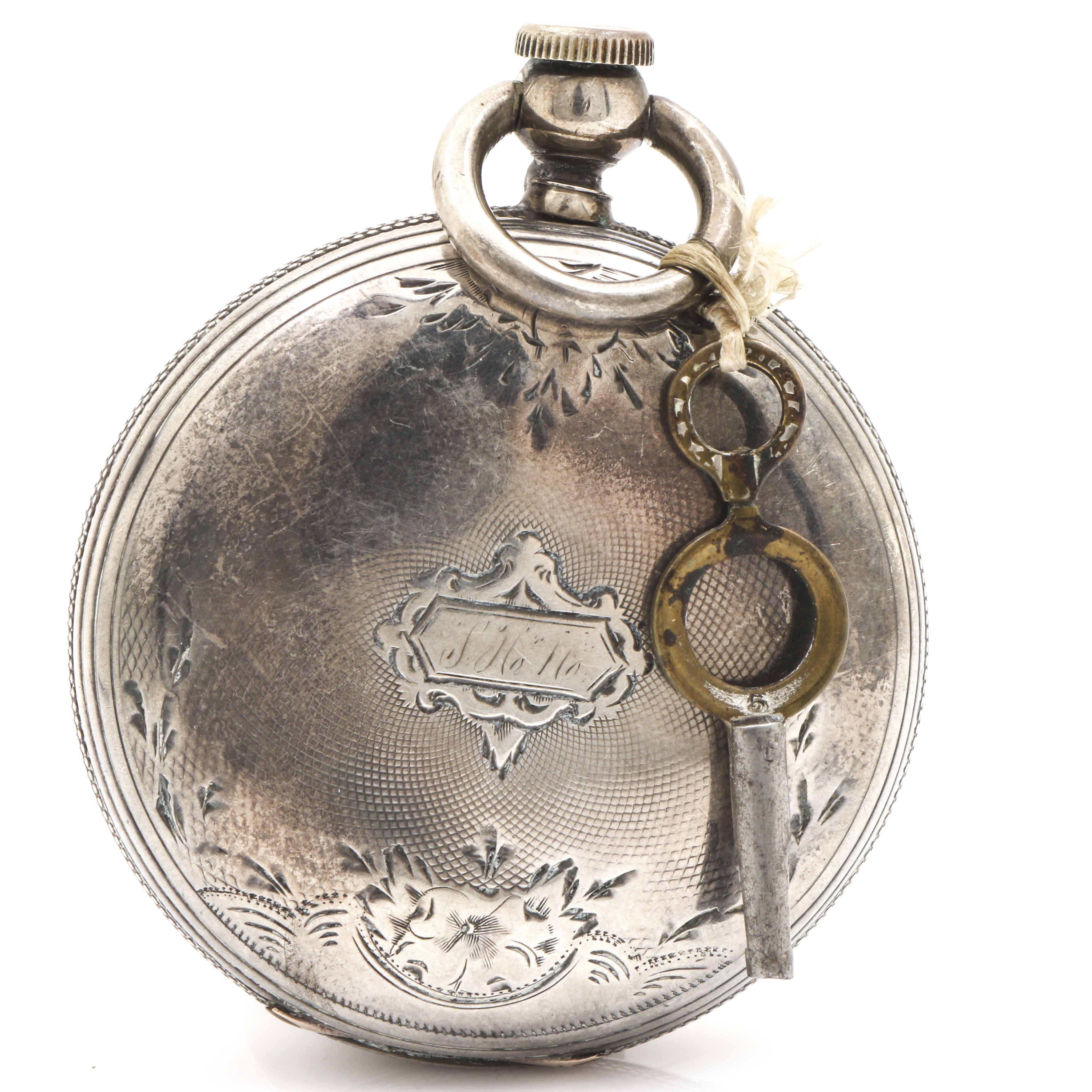 Antique American Watch Co. Coin Silver Pocket Watch EBTH