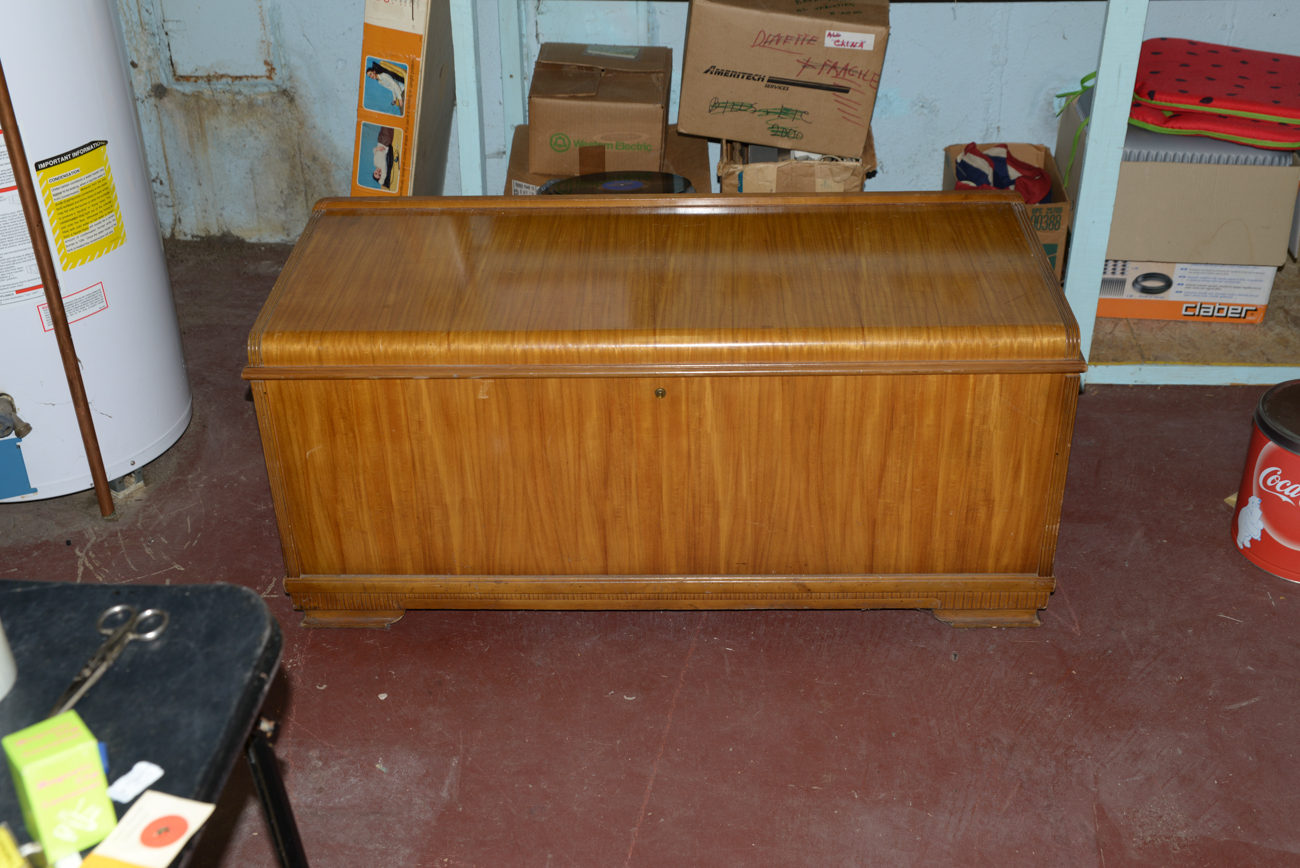 Art Deco Style Waterfall Cedar Chest by Roos Chests EBTH
