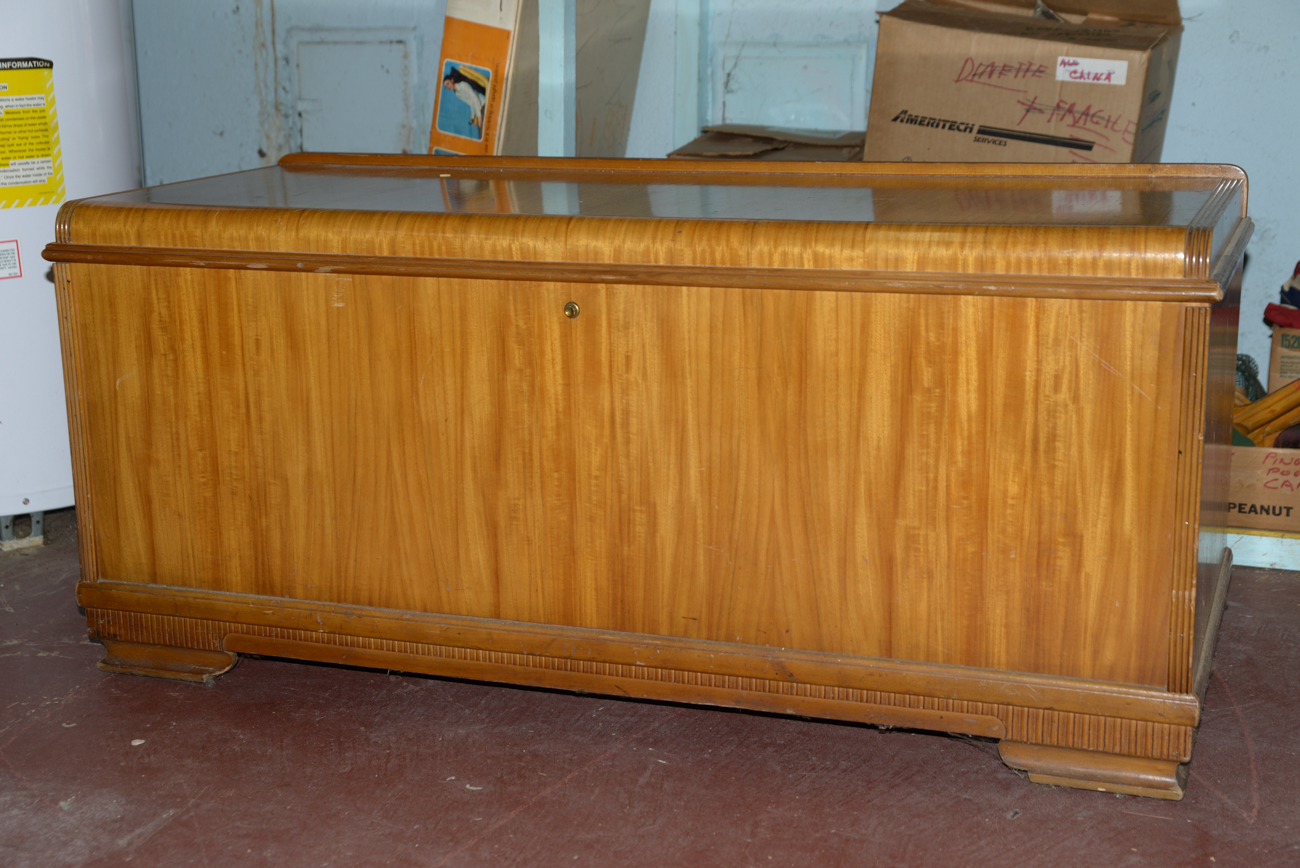 Art Deco Style Waterfall Cedar Chest by Roos Chests EBTH