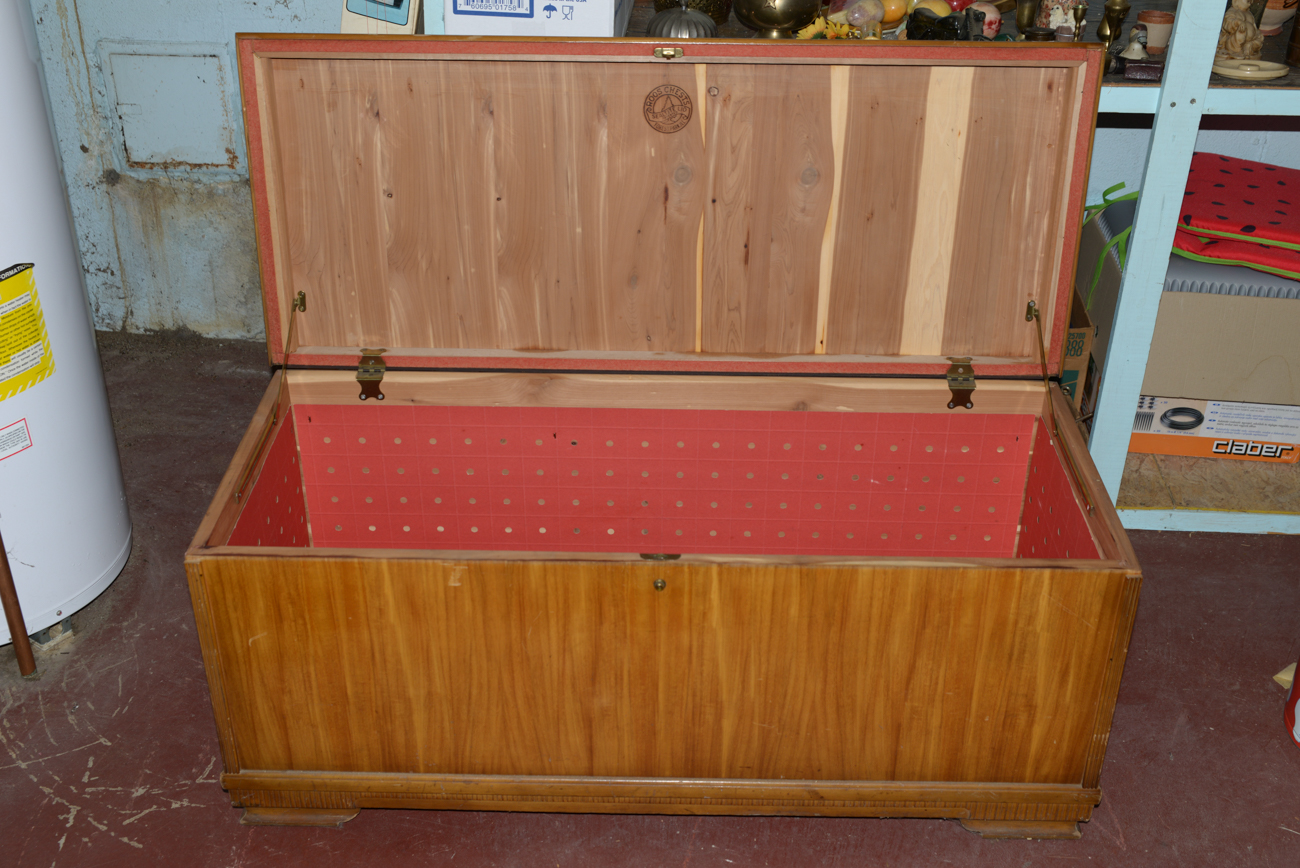 Art Deco Style Waterfall Cedar Chest by Roos Chests EBTH