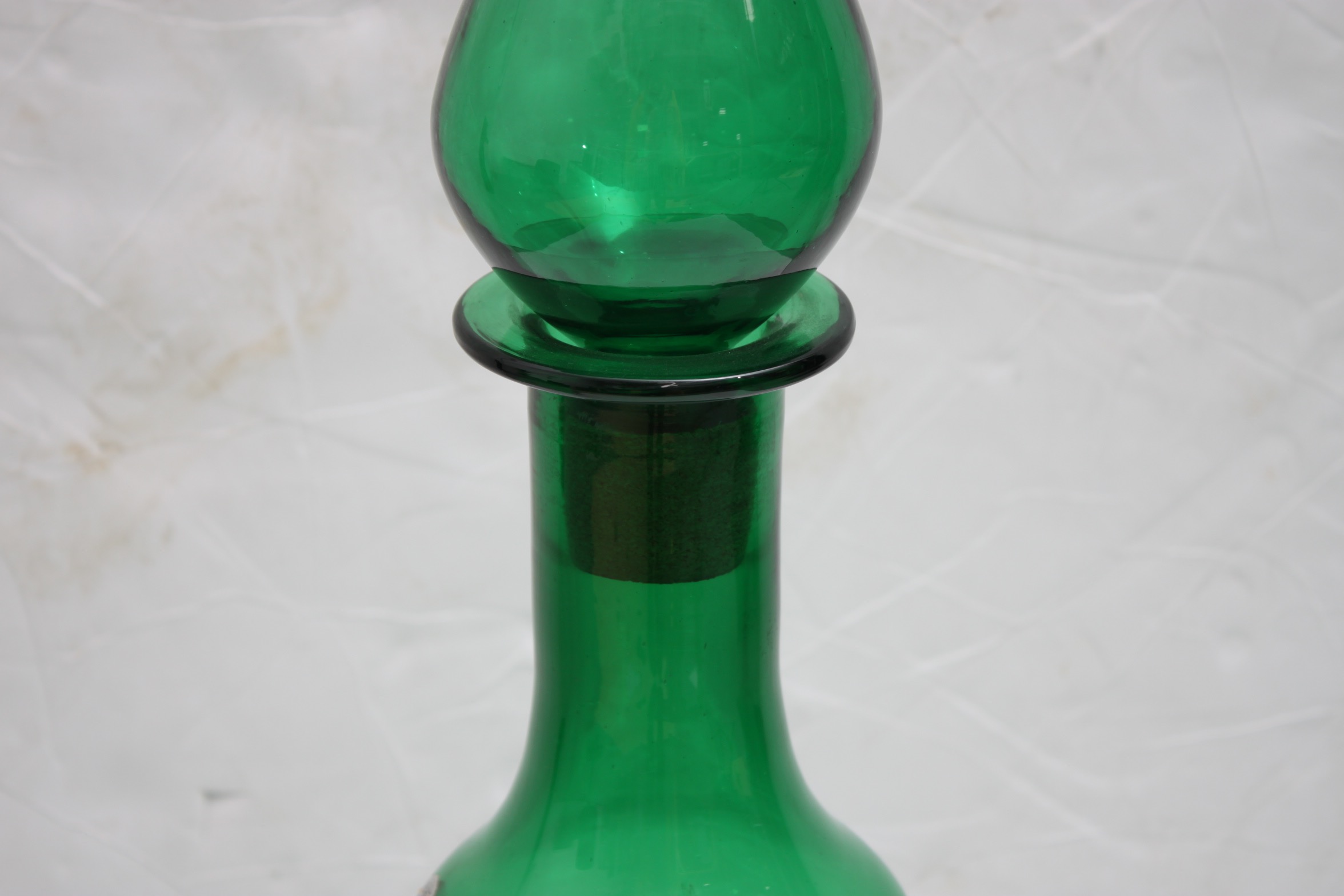 Substantial 1974 Blenko Art Glass Floor Decanter by John Nickerson EBTH