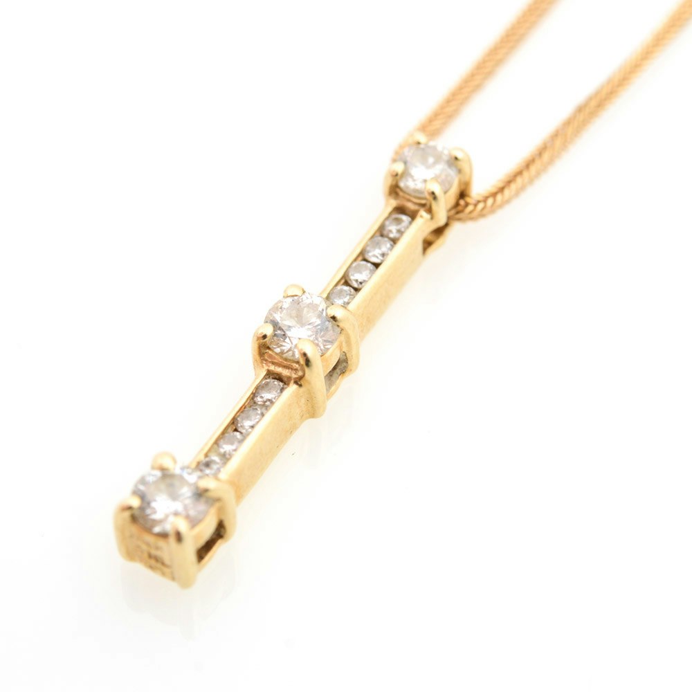 Past present future diamond necklace Clearance