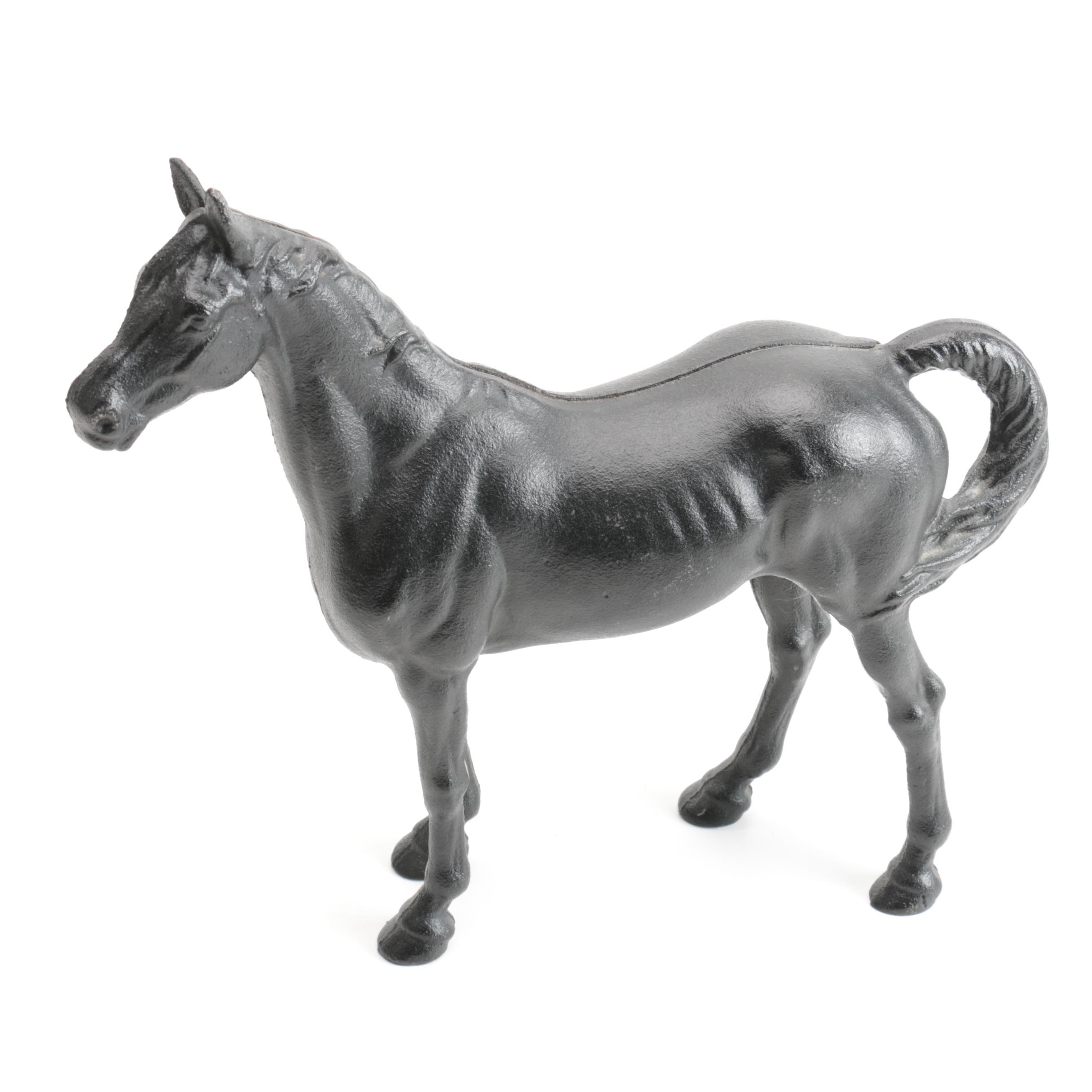 Download Cast Iron Horse Doorstop | EBTH