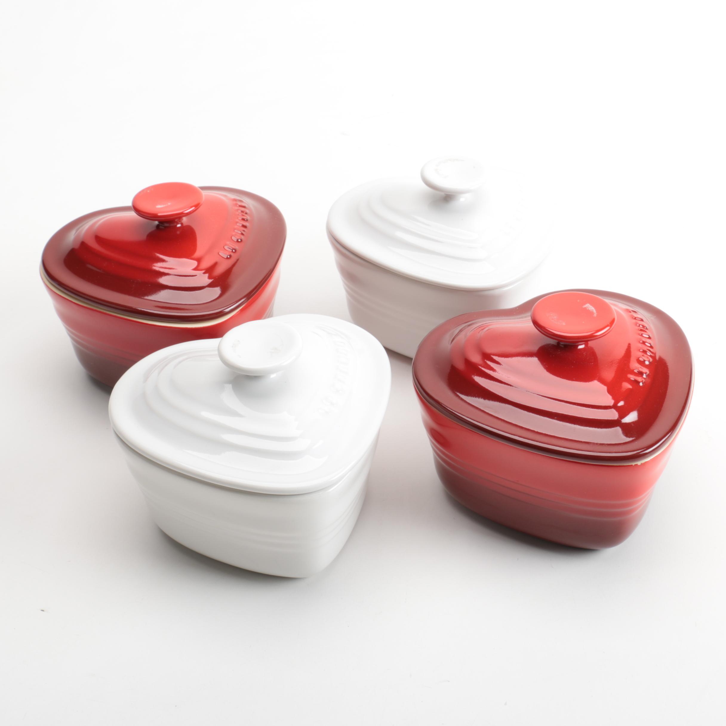 Le Creuset Heart Shaped Baking Dishes EBTH