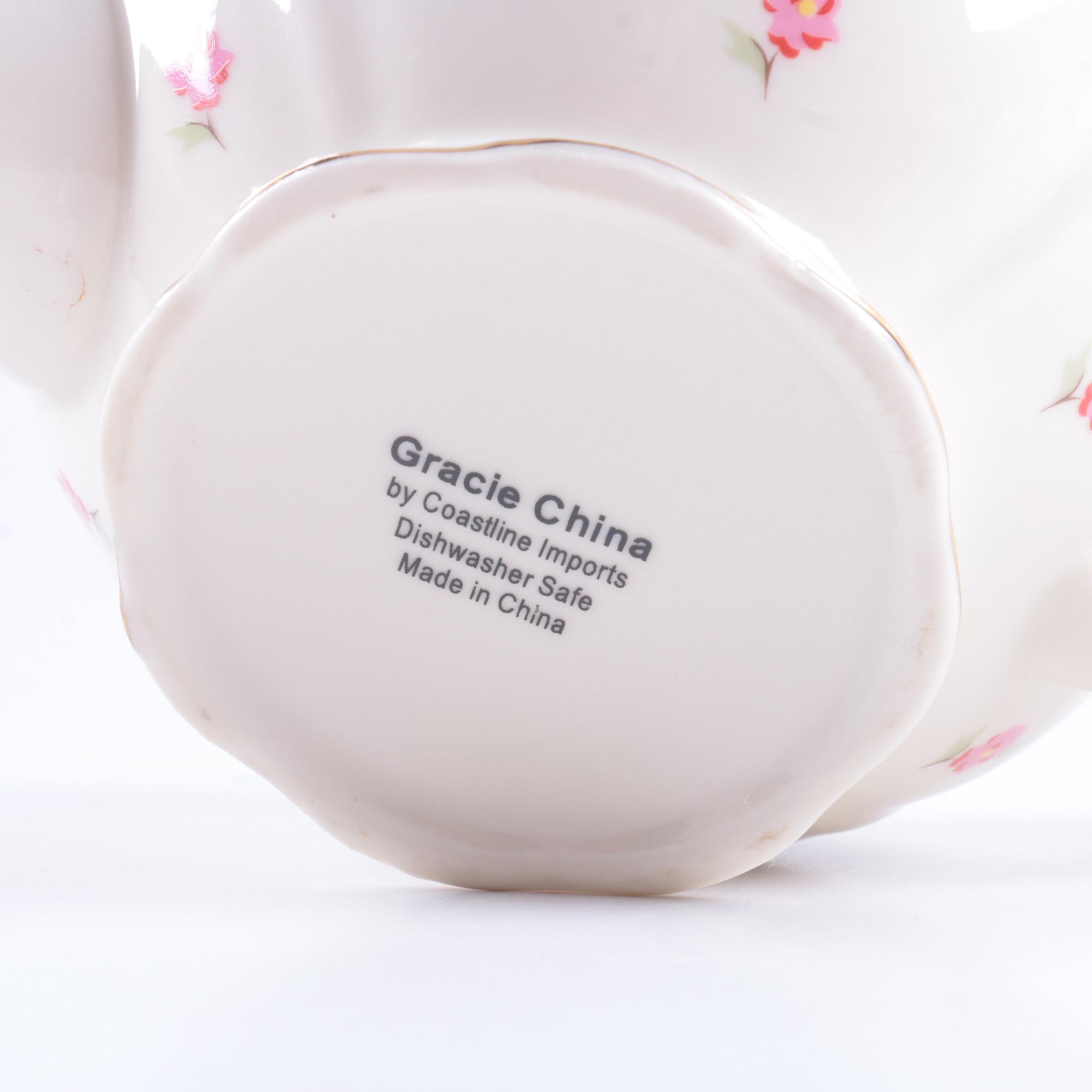 Gracie Bone China Tea Set EBTH