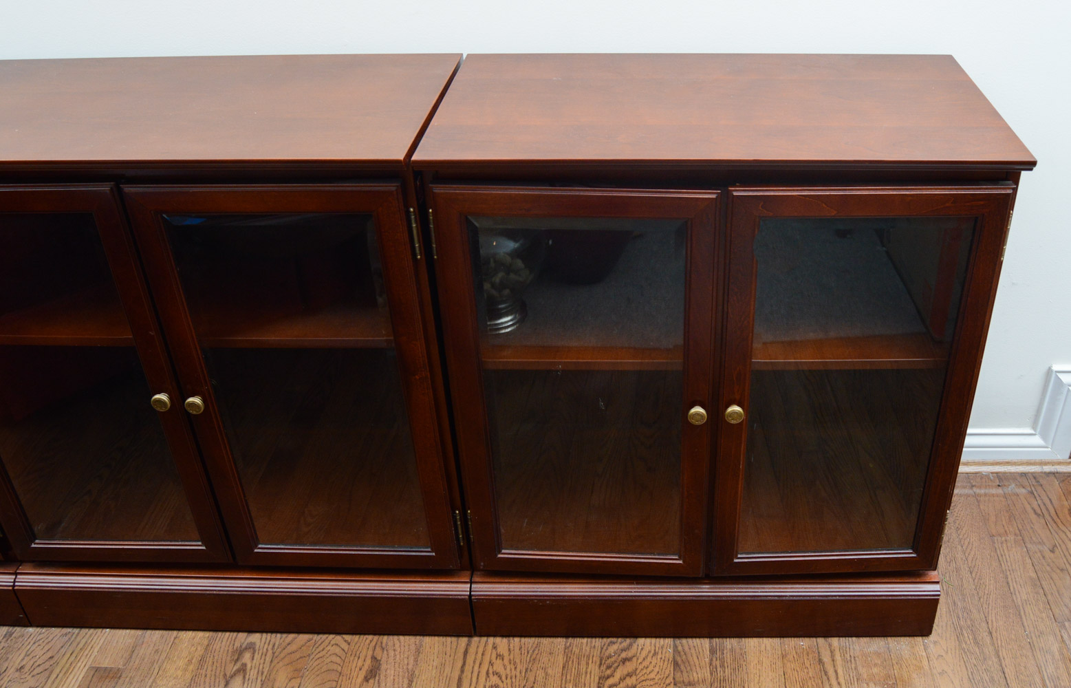 Bombay Company Wood and Glass Bookcase EBTH