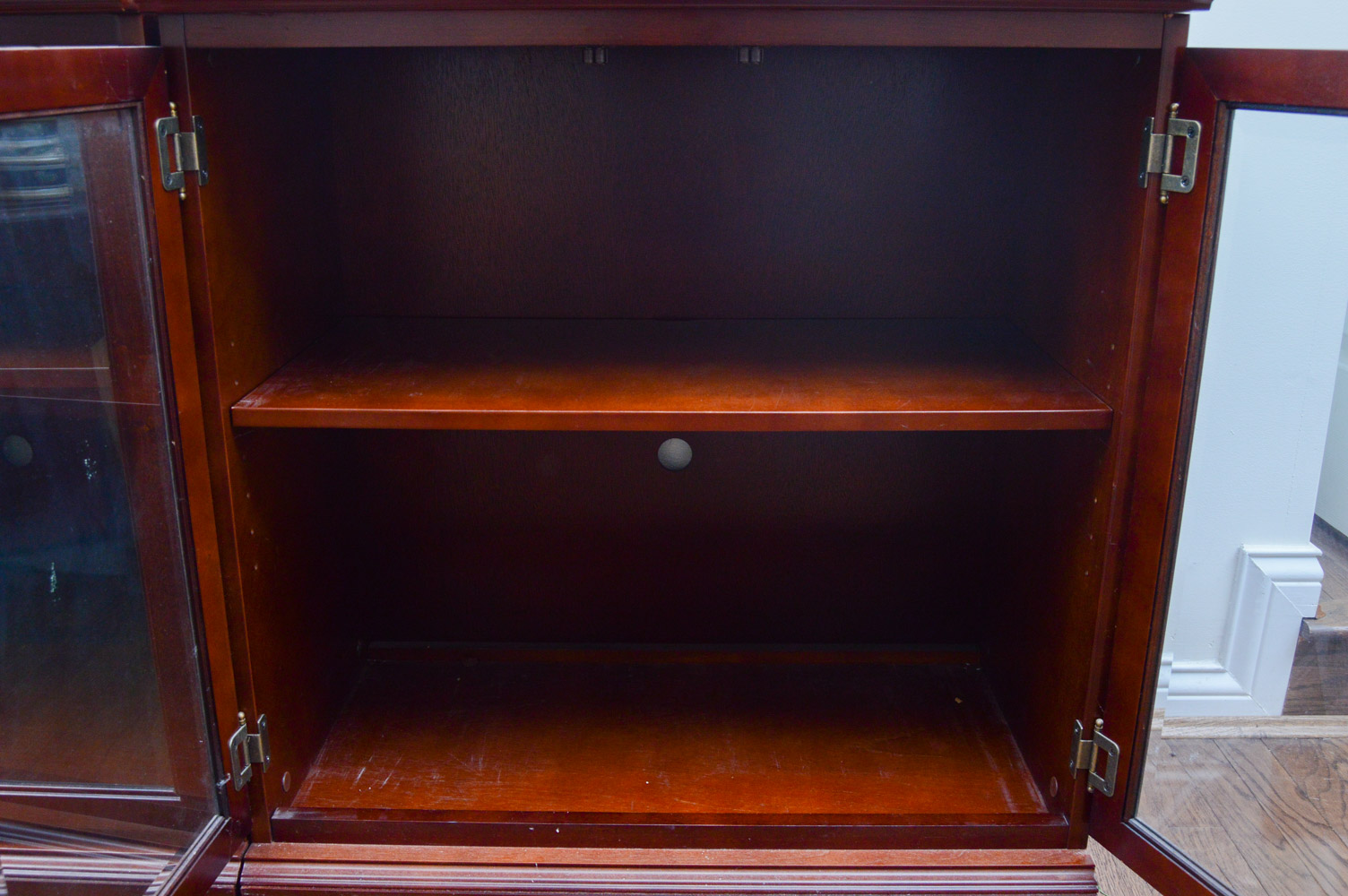 Bombay Company Wood and Glass Bookcase EBTH