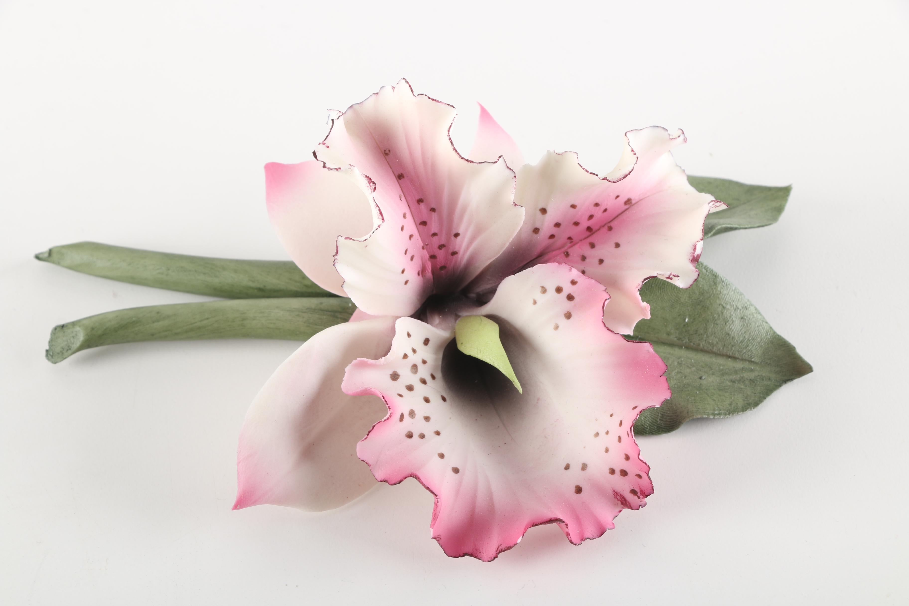 Dea Capodimonte Ceramic Flower Figurines EBTH