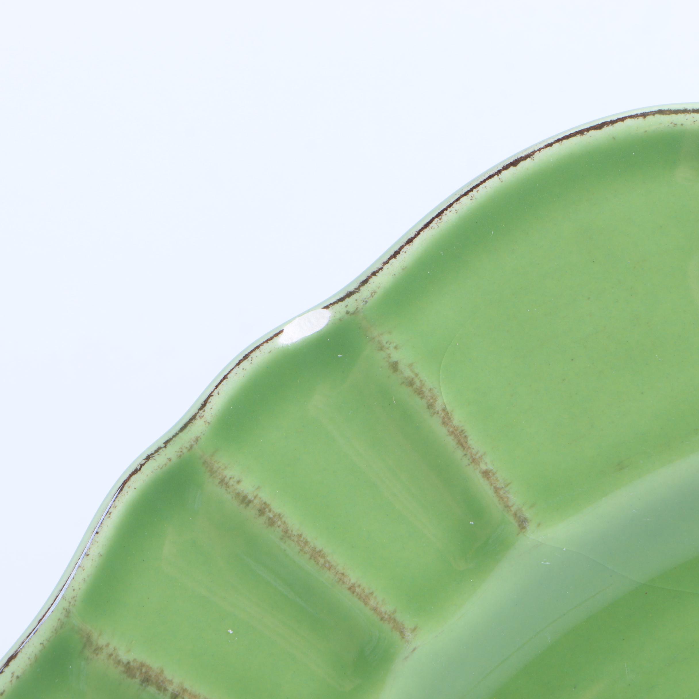 World Market Green Dinner Plates Made in Portugal EBTH