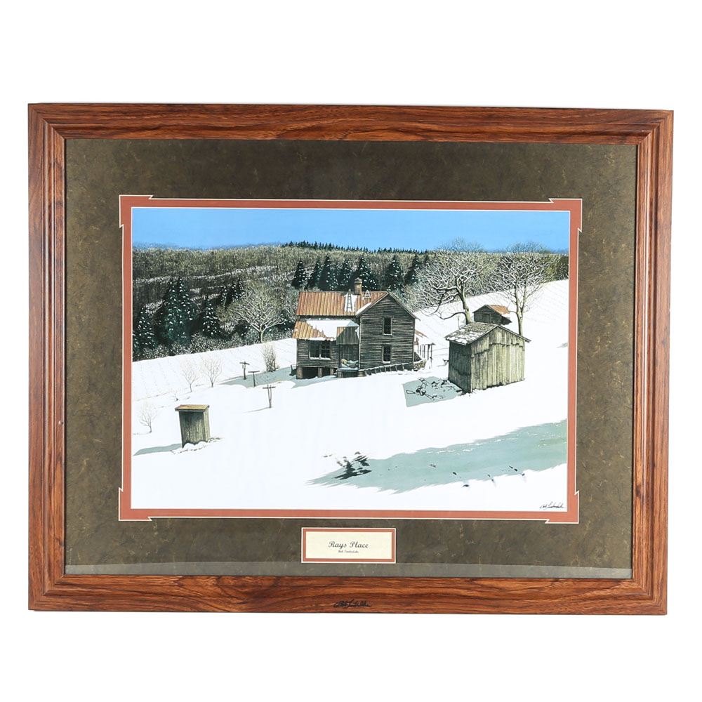 Bob Timberlake Hand Signed Offset Lithograph "Ray's Place" EBTH