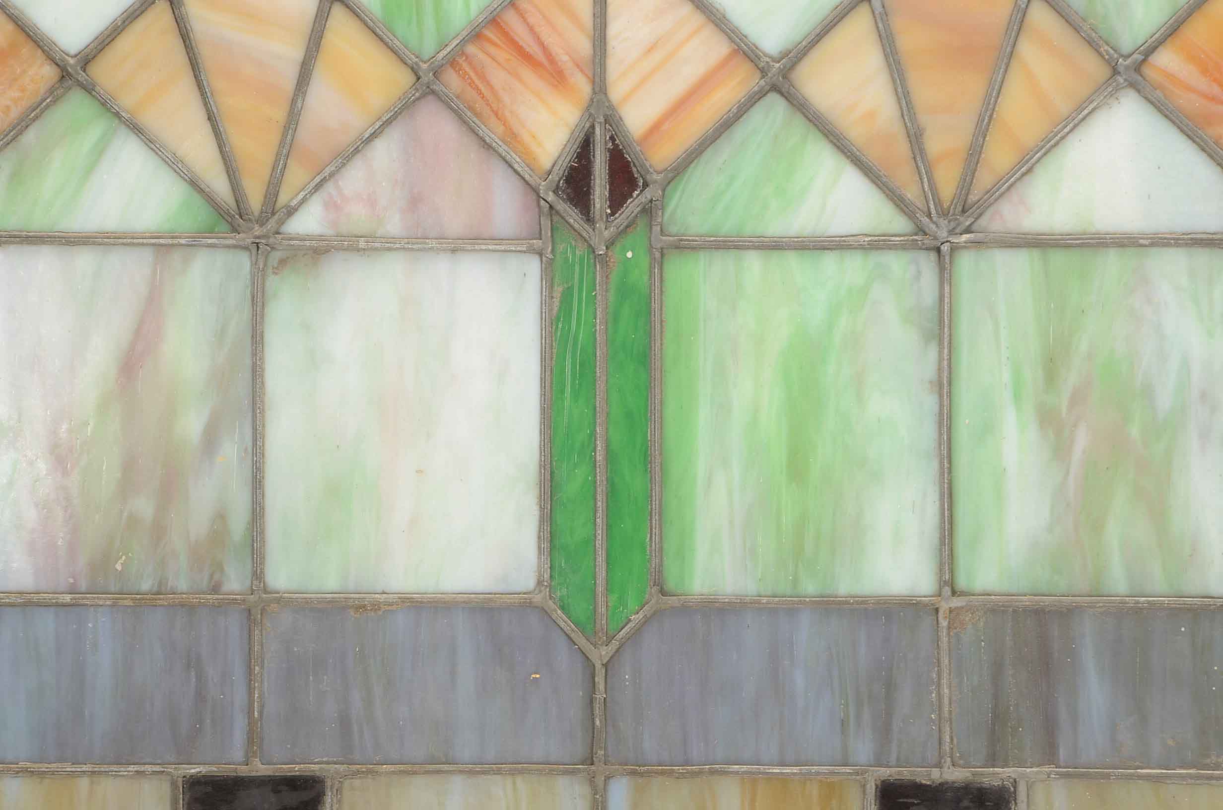 Vintage Leaded Stained Glass Panel EBTH