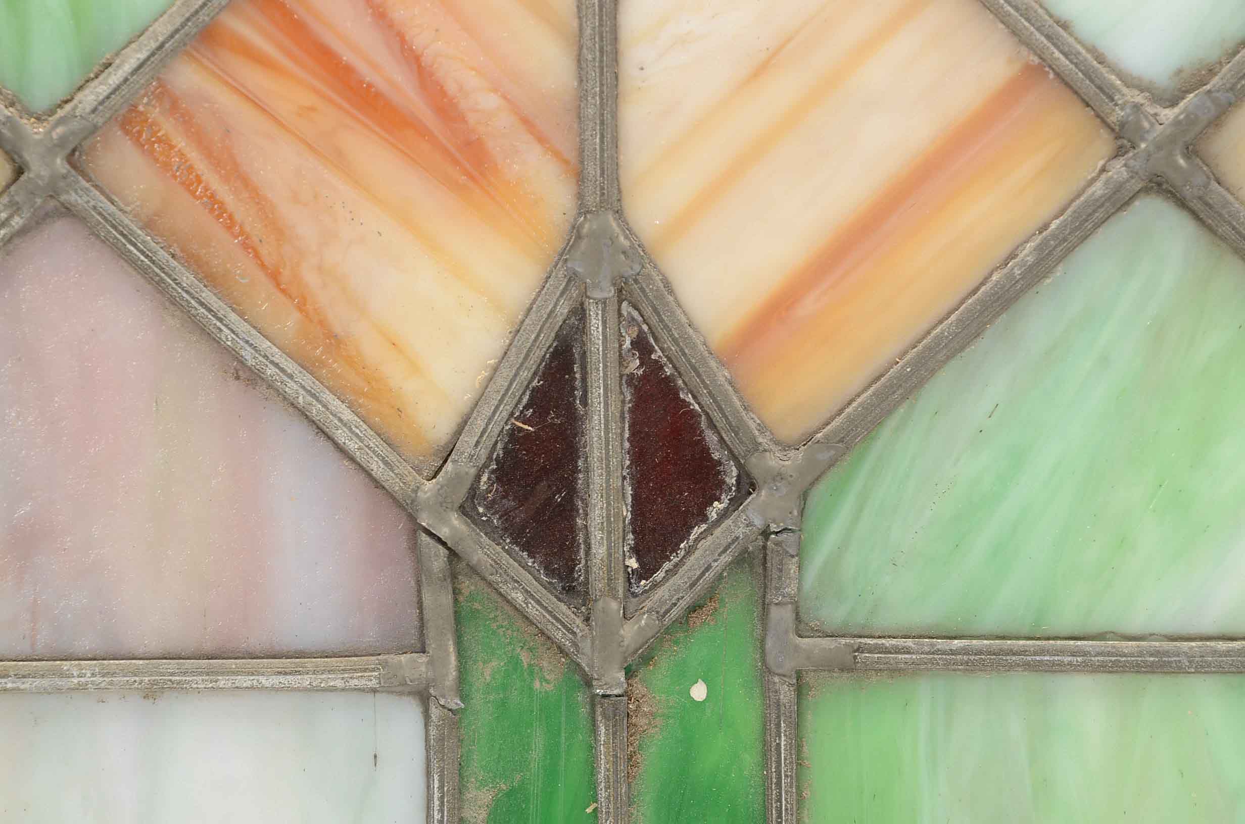 Vintage Leaded Stained Glass Panel EBTH