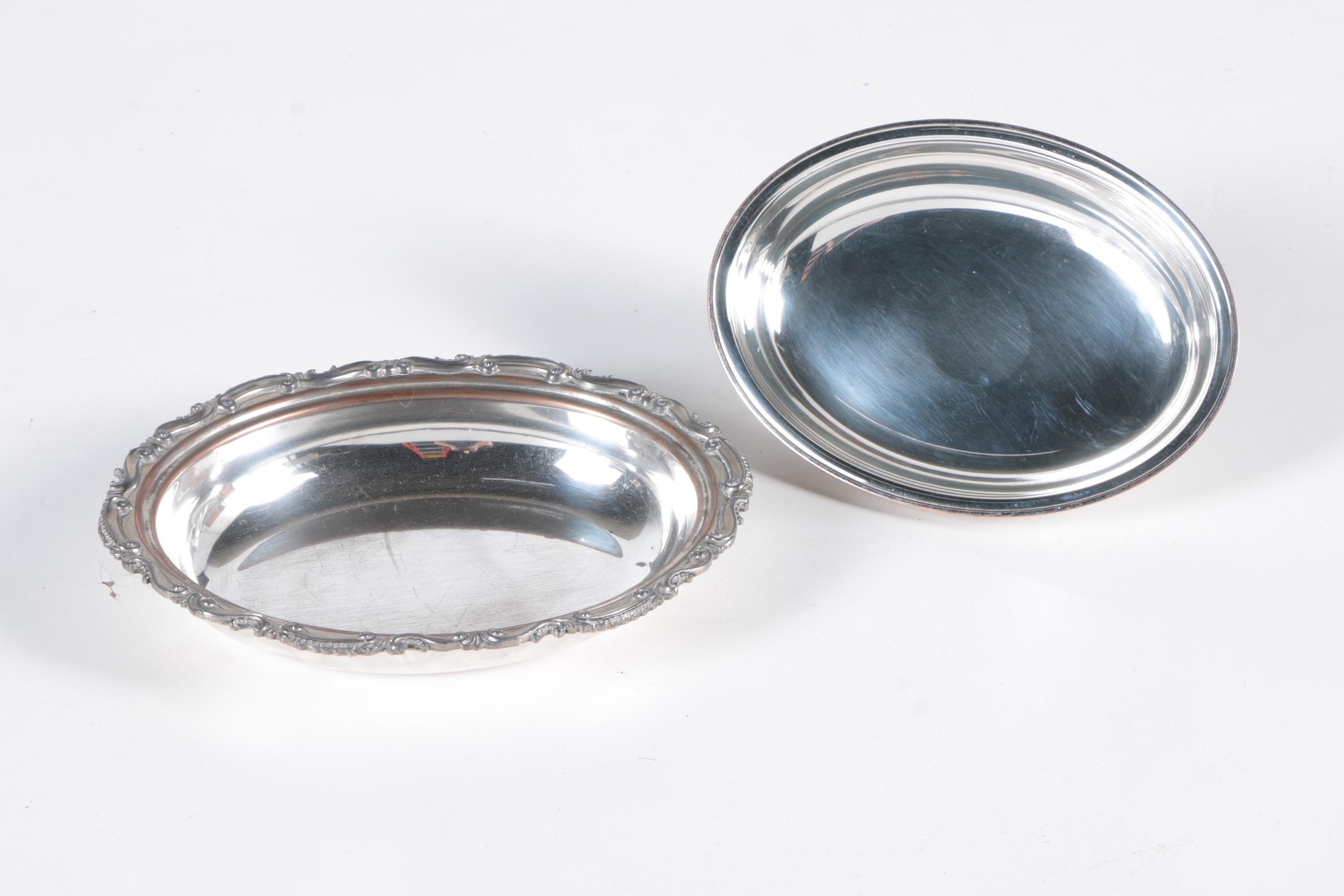 Vintage Silver Plate Lazy Susan Service Set EBTH