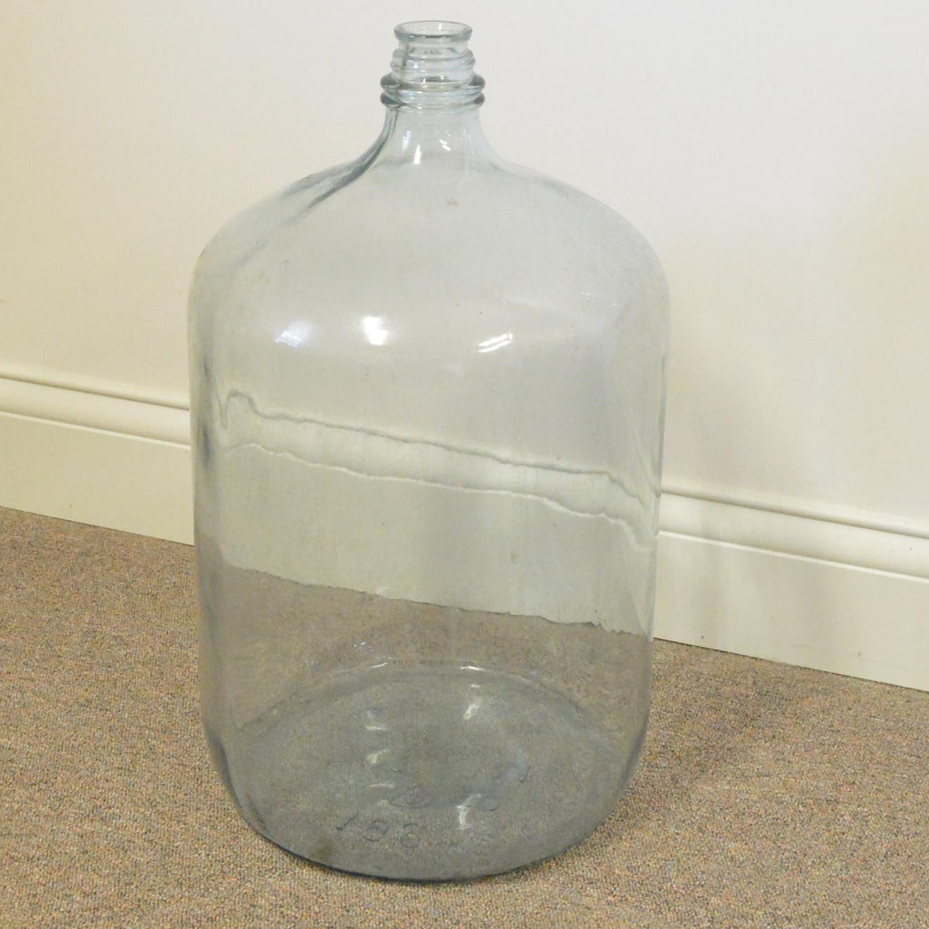 Large Clear Glass Bottle EBTH